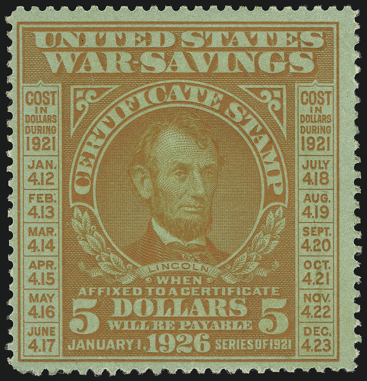 Sale no. 905 — Lot no. 3763 — Siegel Auction Galleries