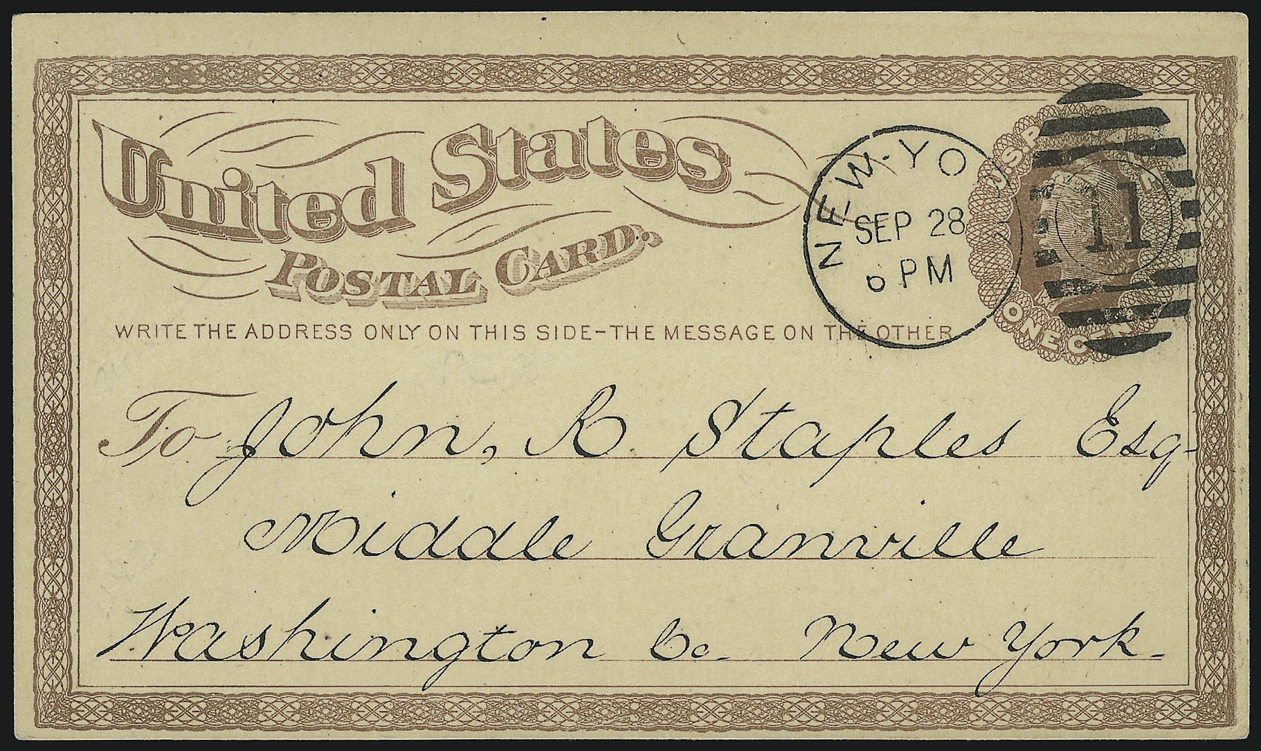 Sale no. 914 — Lot no. 2991 — Siegel Auction Galleries