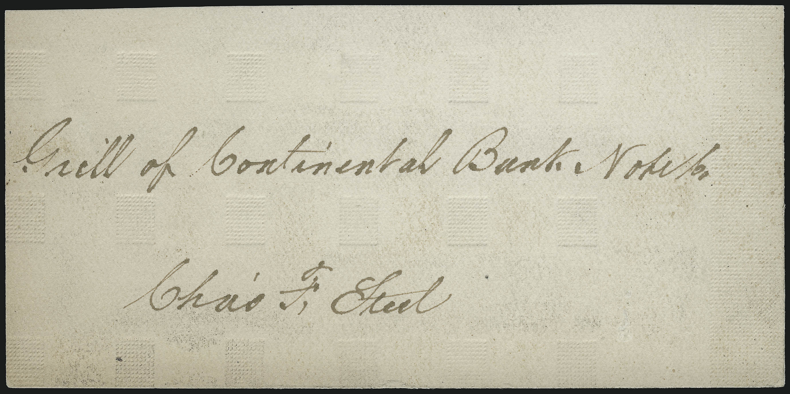 Sale no. 920 — Lot no. 116 — Siegel Auction Galleries