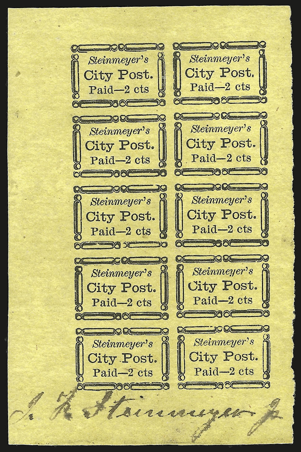 Sale no. 958 — Lot no. 734 — Siegel Auction Galleries