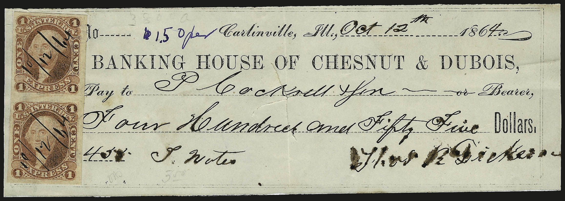 Sale no. 959 — Lot no. 3300 — Siegel Auction Galleries