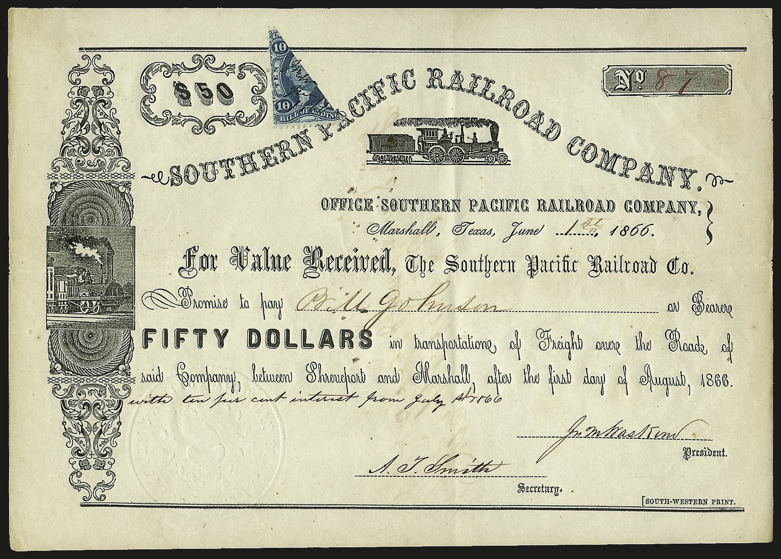 Sale no. 959 — Lot no. 3316 — Siegel Auction Galleries