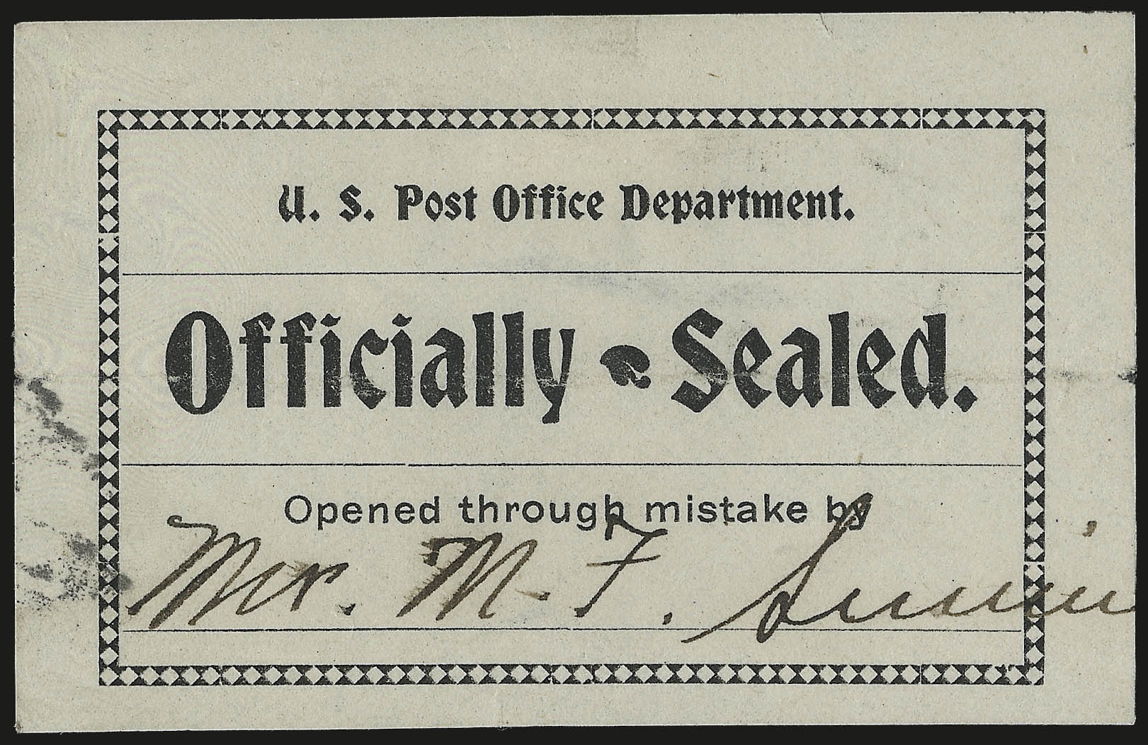 Sale no. 976 — Lot no. 2649 — Siegel Auction Galleries