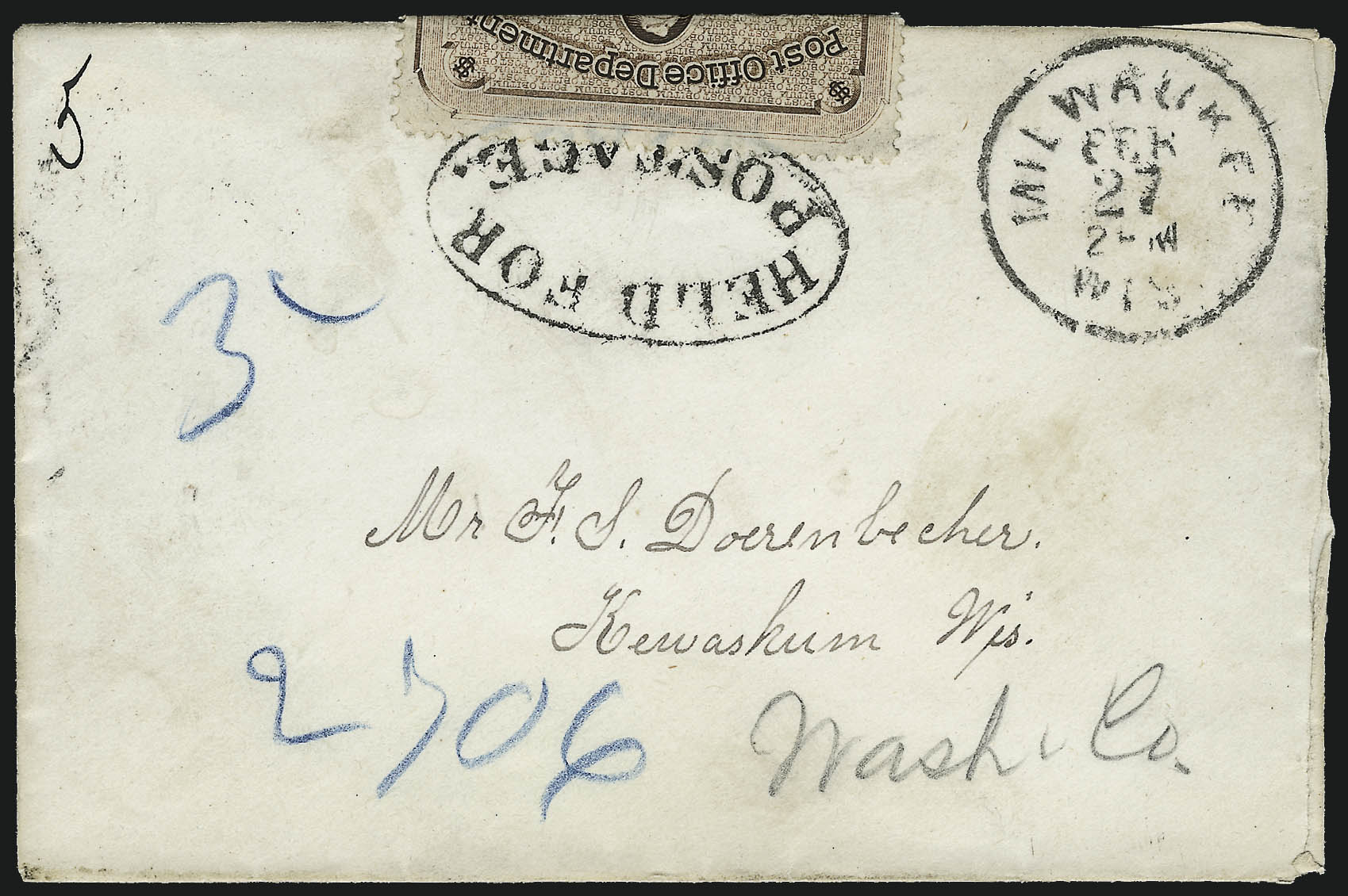 Sale no. 976 — Lot no. 2656 — Siegel Auction Galleries