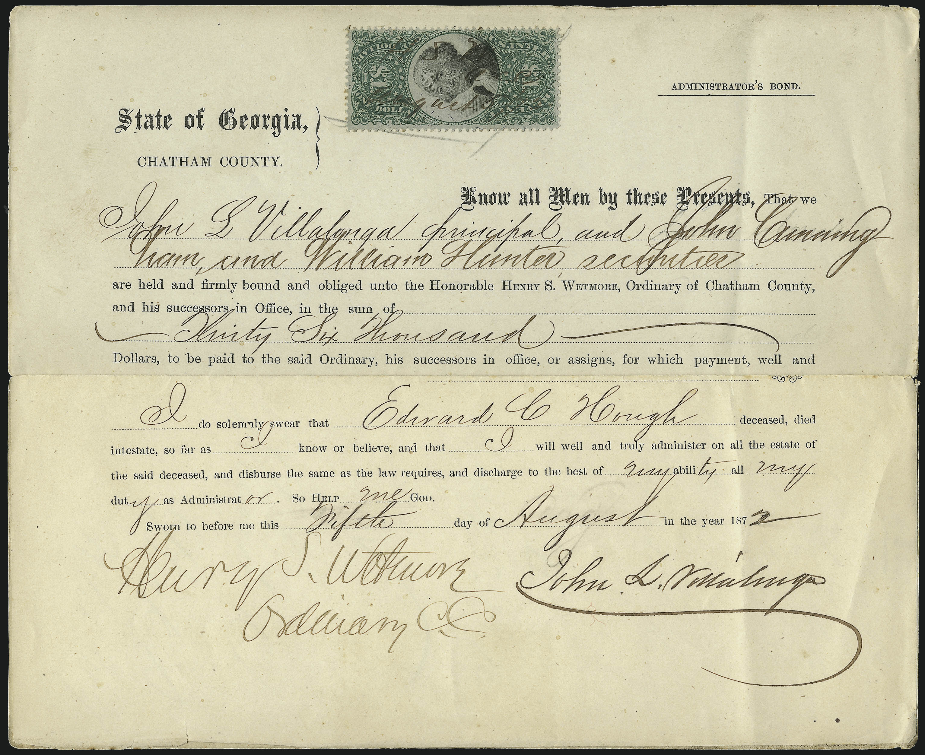 Sale no. 1000 — Lot no. 1324 — Siegel Auction Galleries