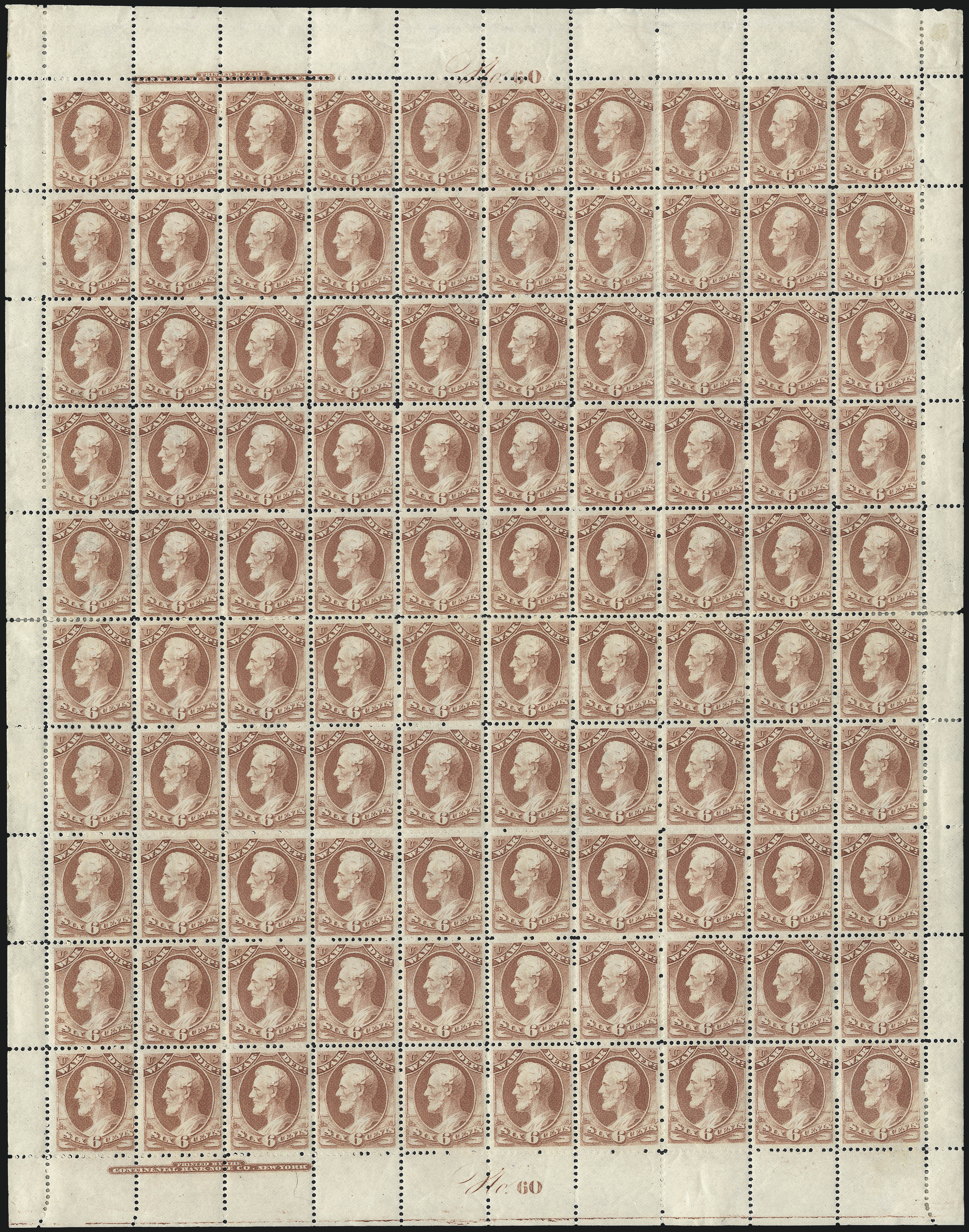 Sale no. 1003 — Lot no. 5458 — Siegel Auction Galleries