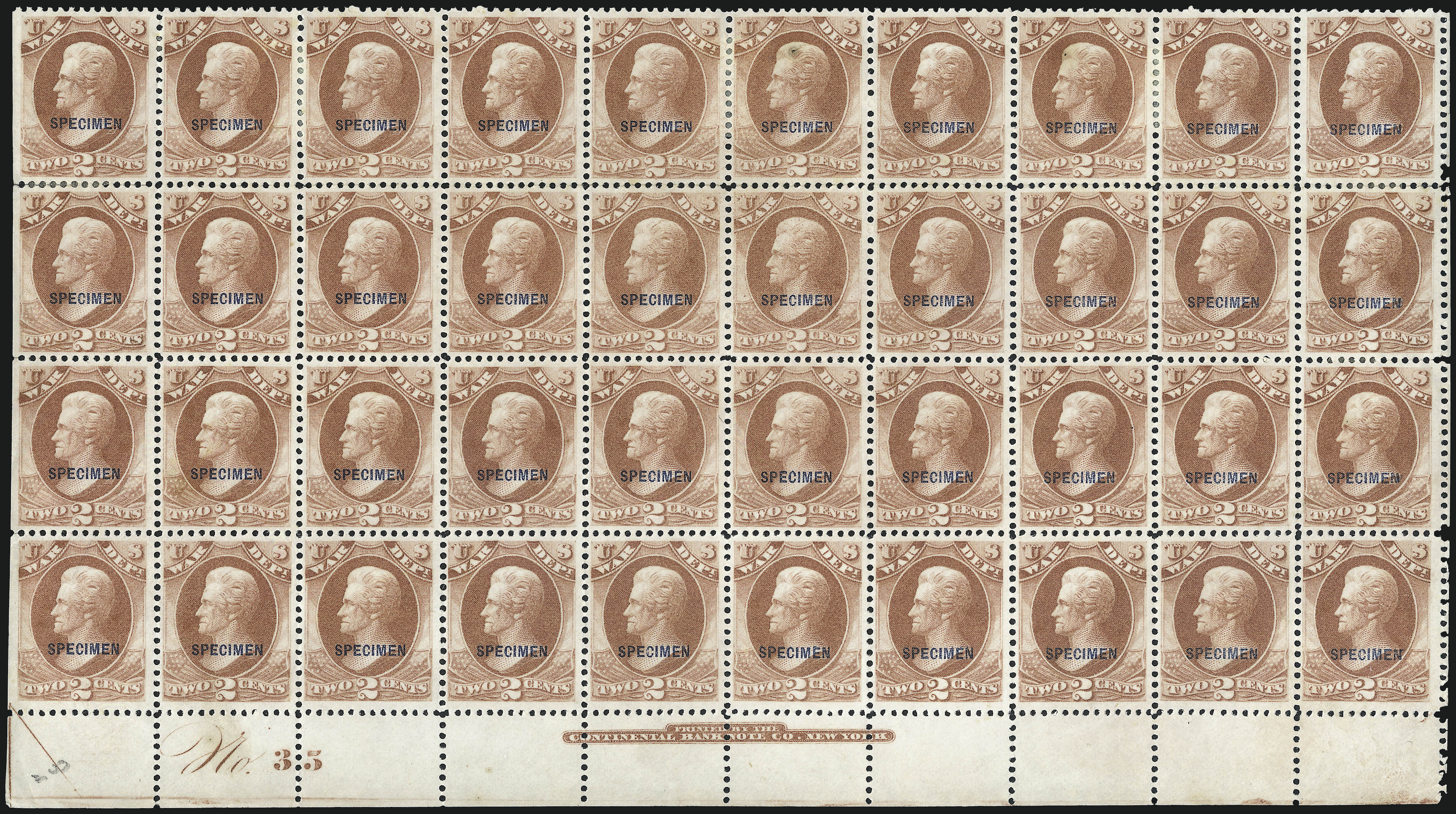 Sale no. 1003 — Lot no. 5547 — Siegel Auction Galleries