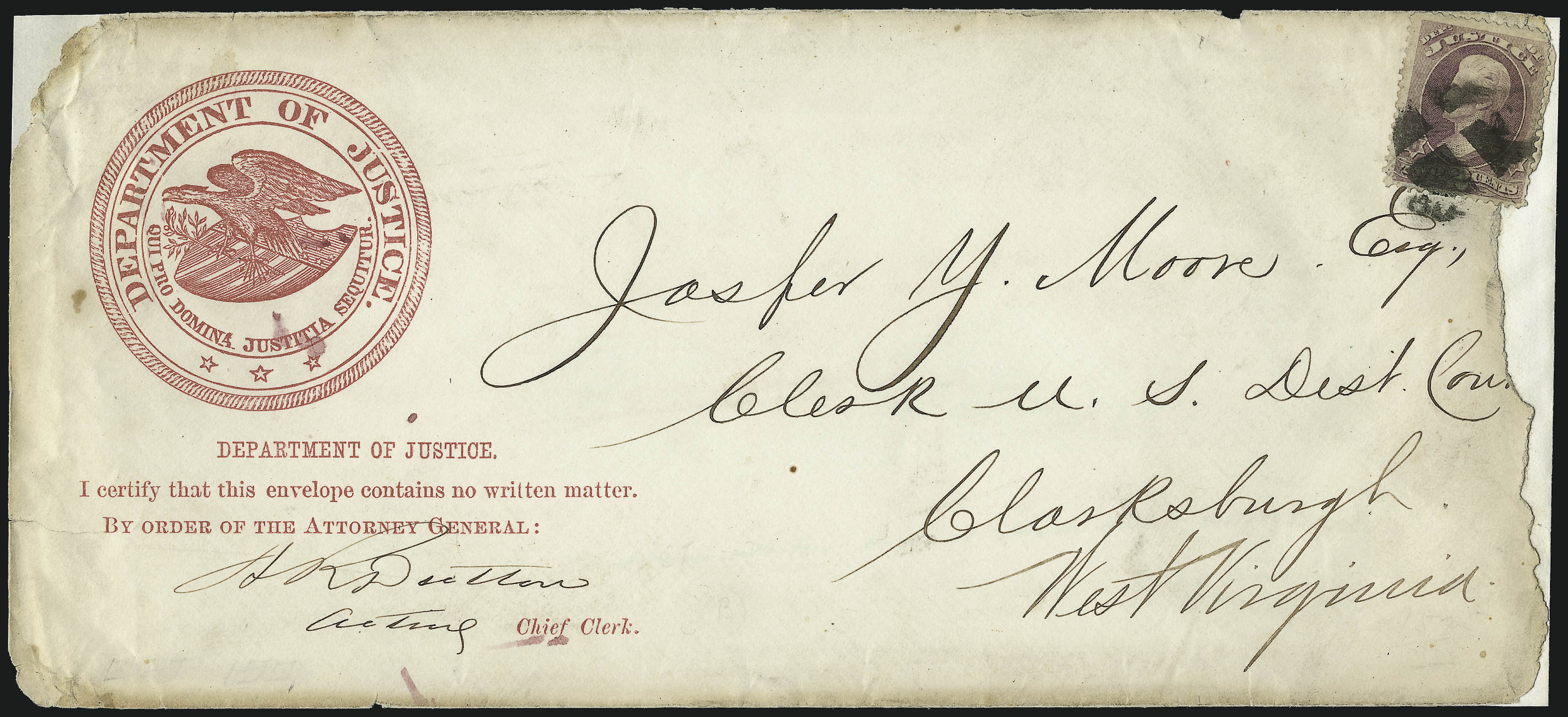 Sale no. 1003 — Lot no. 5587 — Siegel Auction Galleries