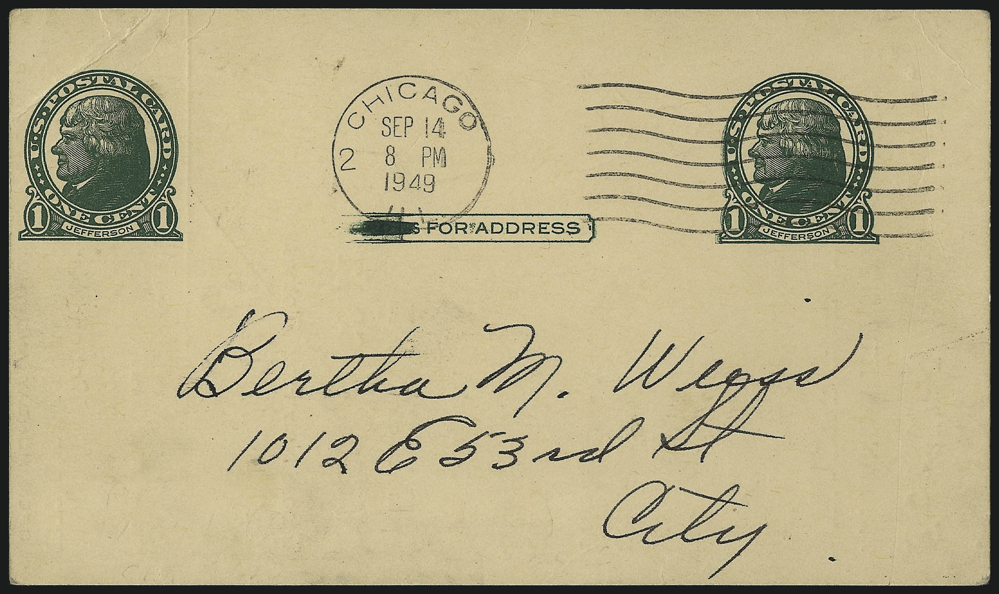 Sale no. 997 — Lot no. 6425 — Siegel Auction Galleries