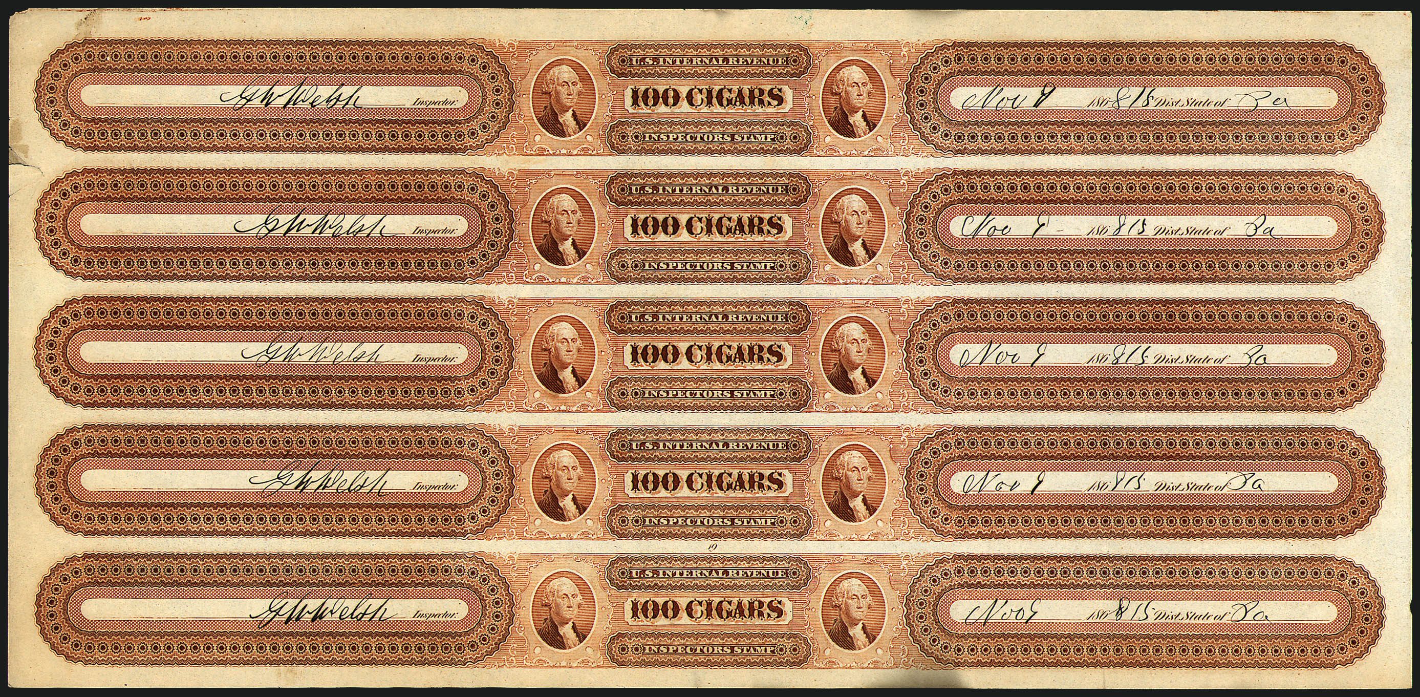 Sale no. 1007 — Lot no. 3153 — Siegel Auction Galleries