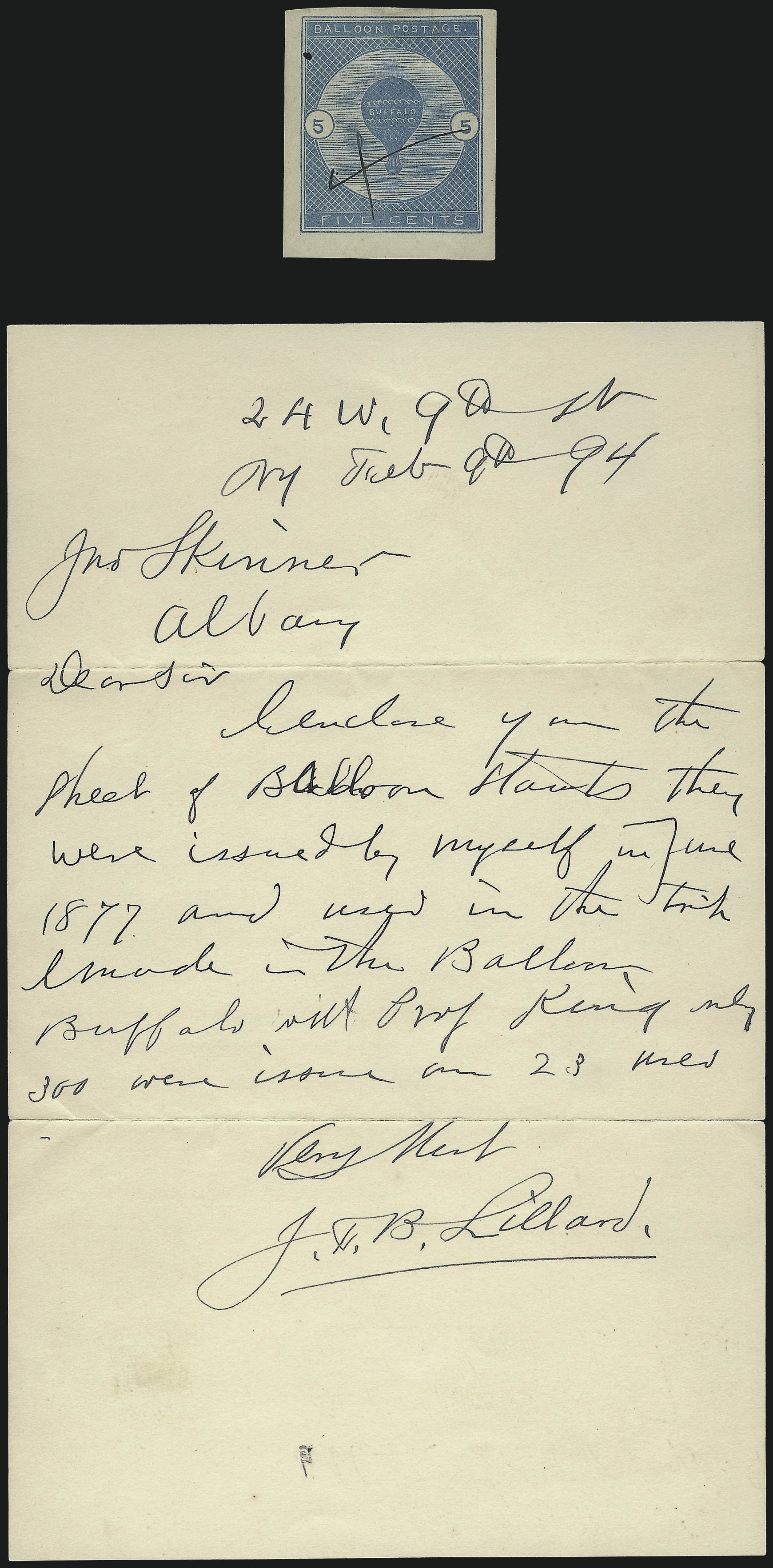 Sale no. 1025 — Lot no. 247 — Siegel Auction Galleries