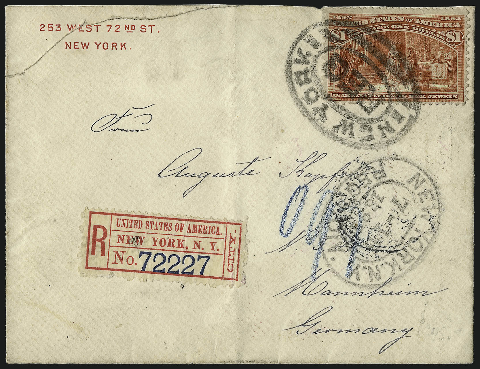 Sale no. 1026 — Lot no. 1860 — Siegel Auction Galleries