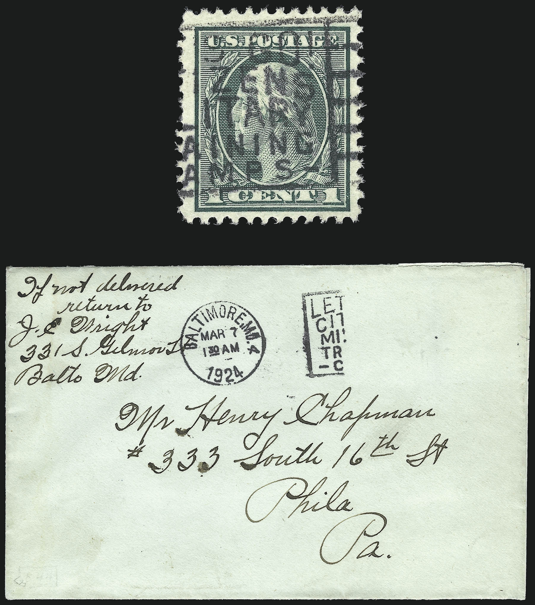 Sale no. 1028 — Lot no. 459 — Siegel Auction Galleries