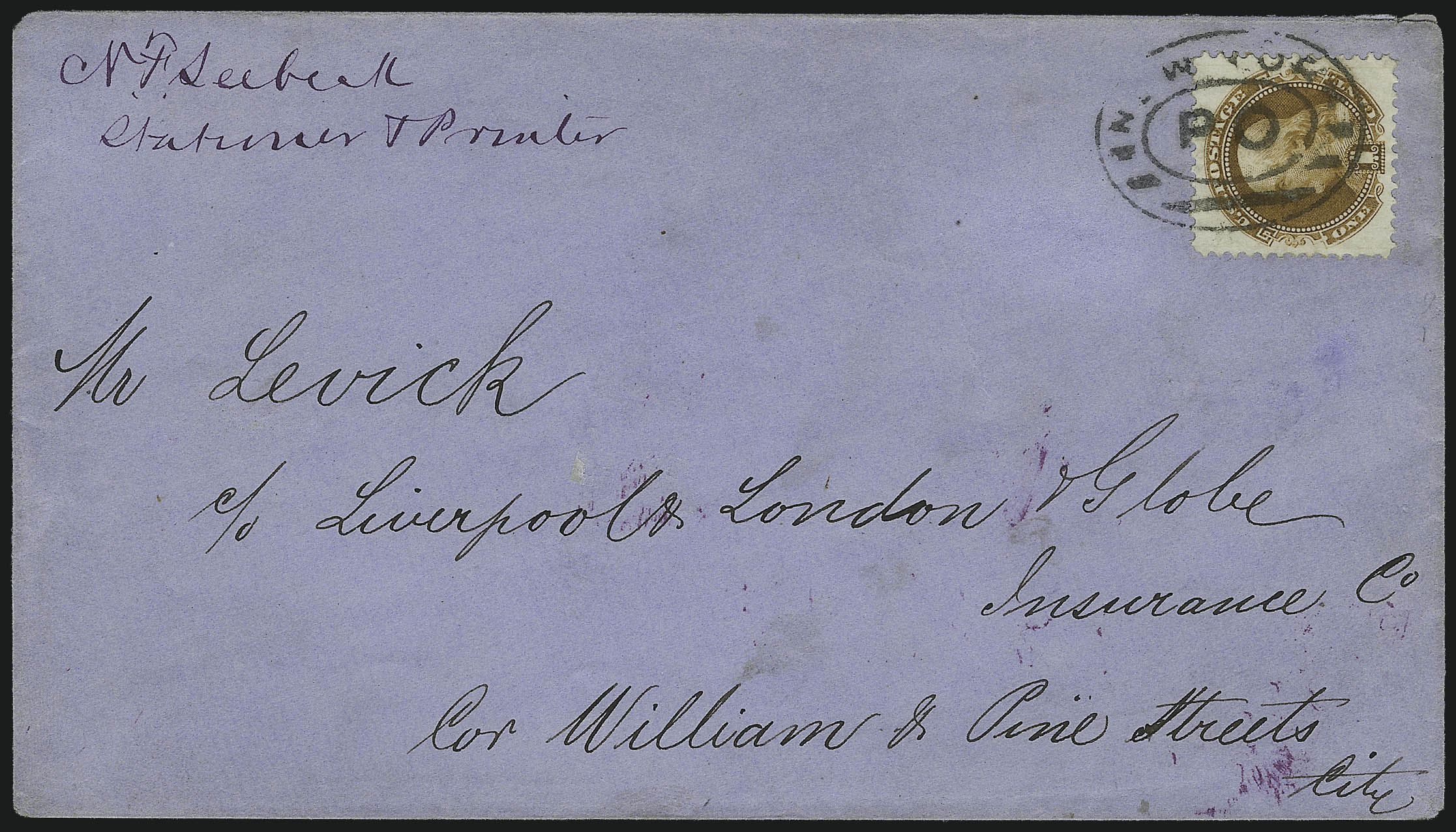 Sale no. 1037 — Lot no. 2638 — Siegel Auction Galleries