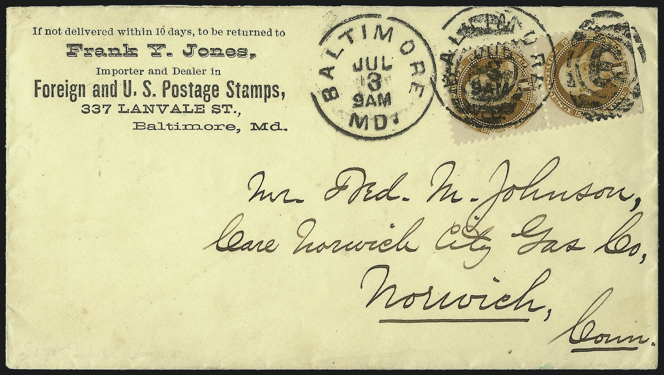 Sale no. 1037 — Lot no. 2641 — Siegel Auction Galleries