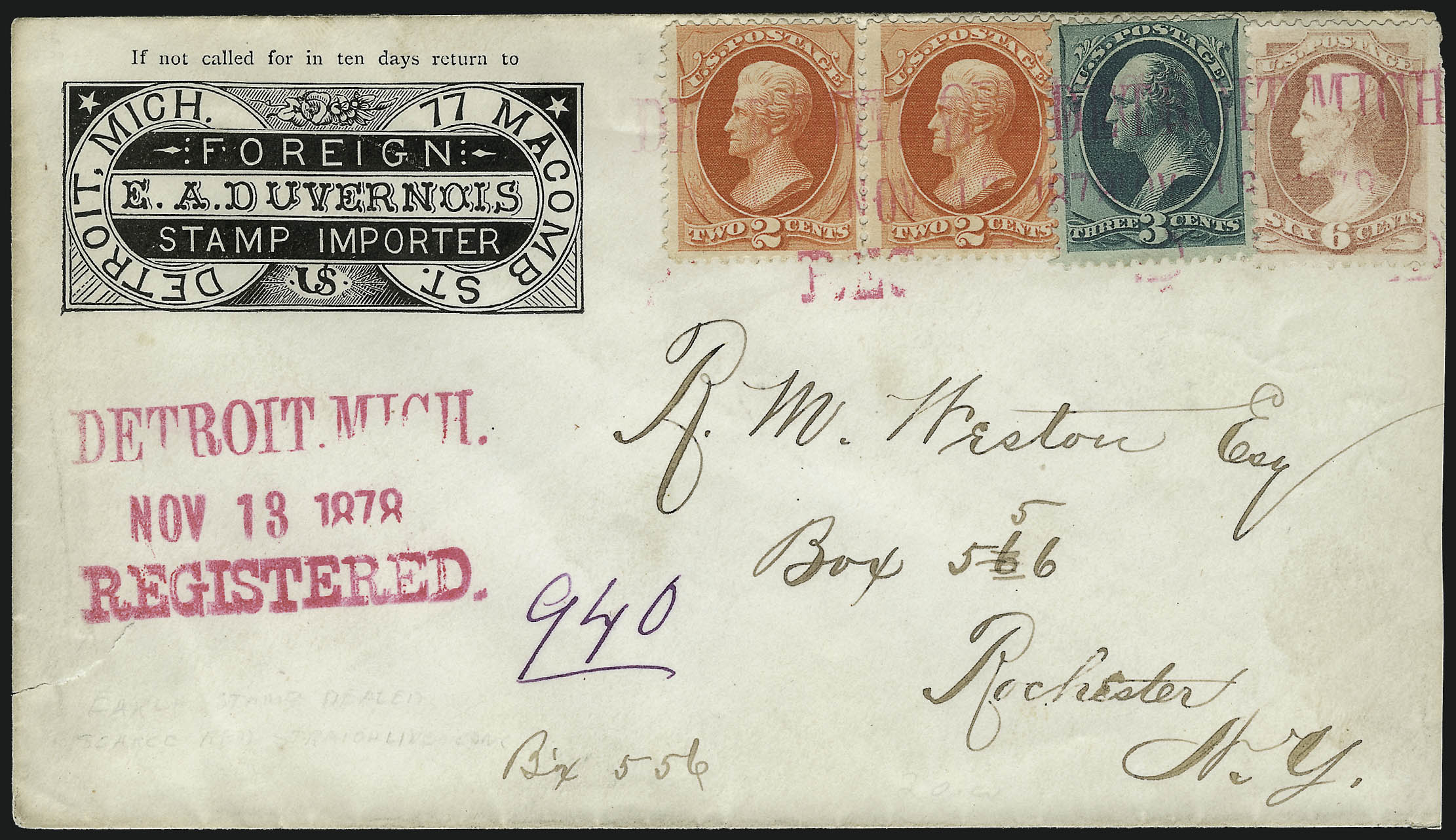 Sale no. 1037 — Lot no. 2644 — Siegel Auction Galleries