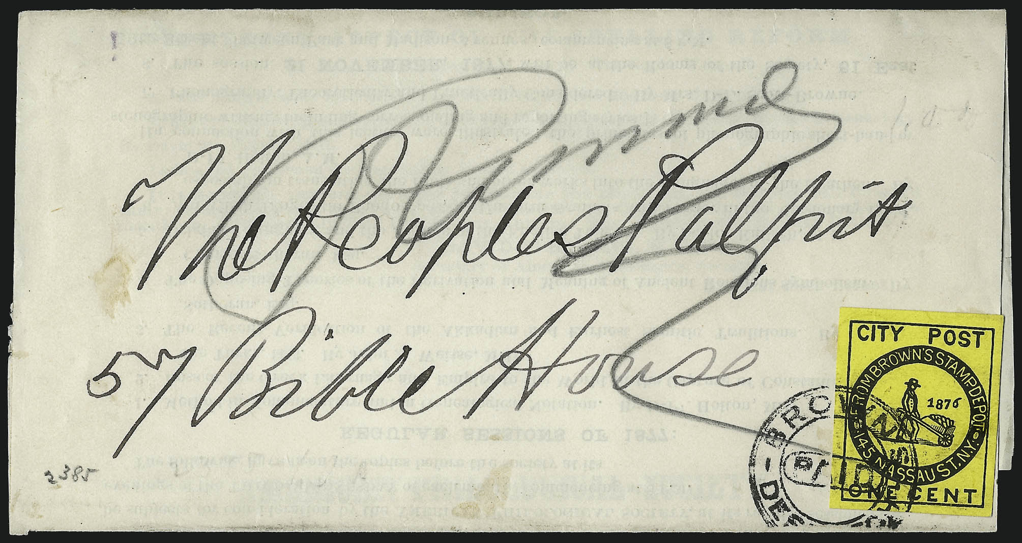 Sale no. 1037 — Lot no. 2661 — Siegel Auction Galleries