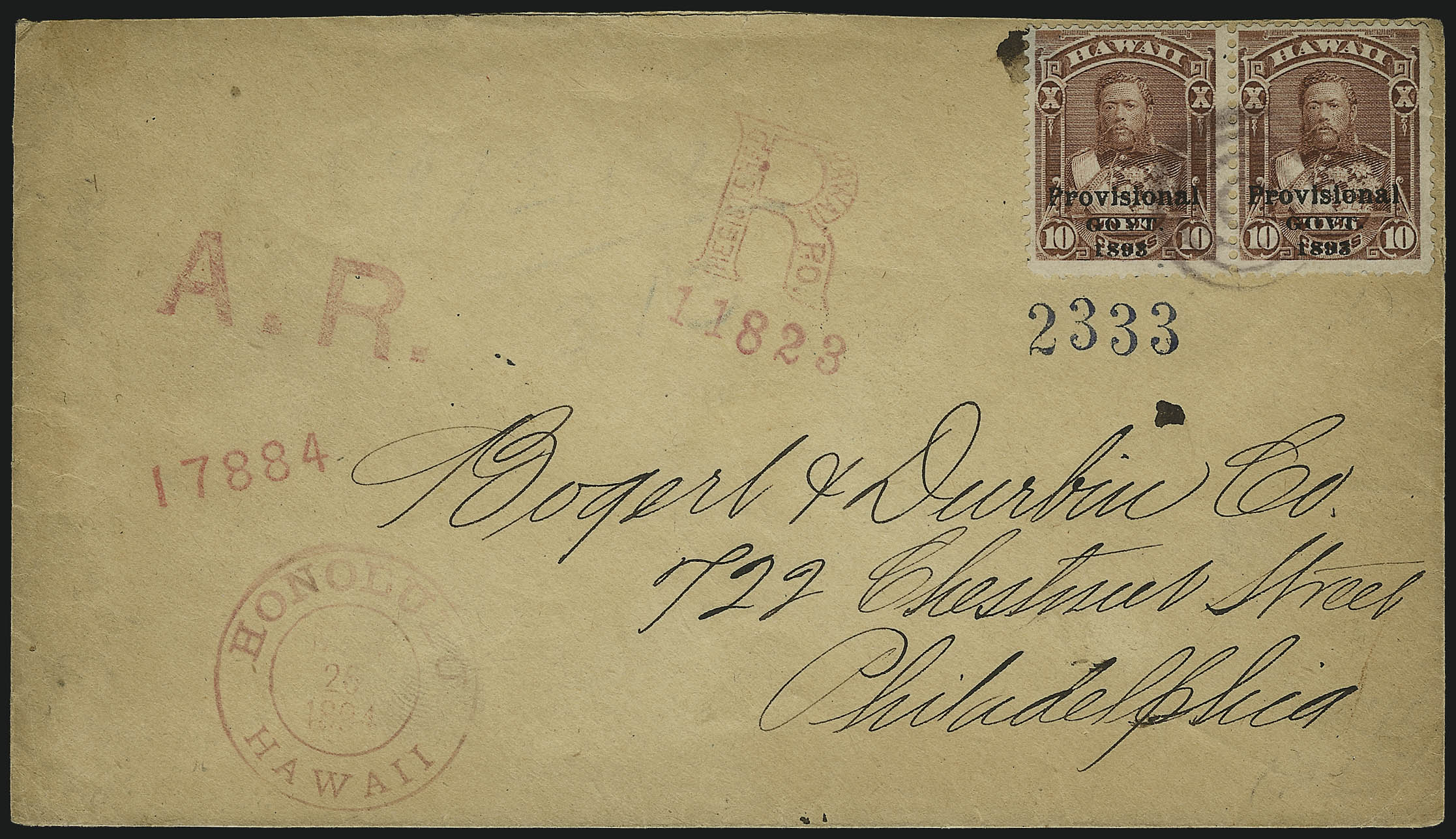 Sale no. 1037 — Lot no. 2686 — Siegel Auction Galleries