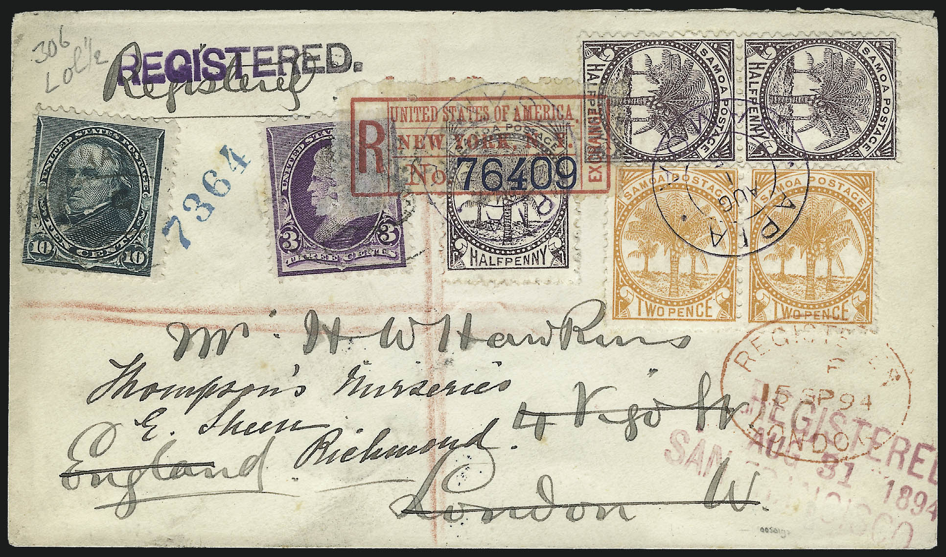 Sale no. 1037 — Lot no. 2811 — Siegel Auction Galleries