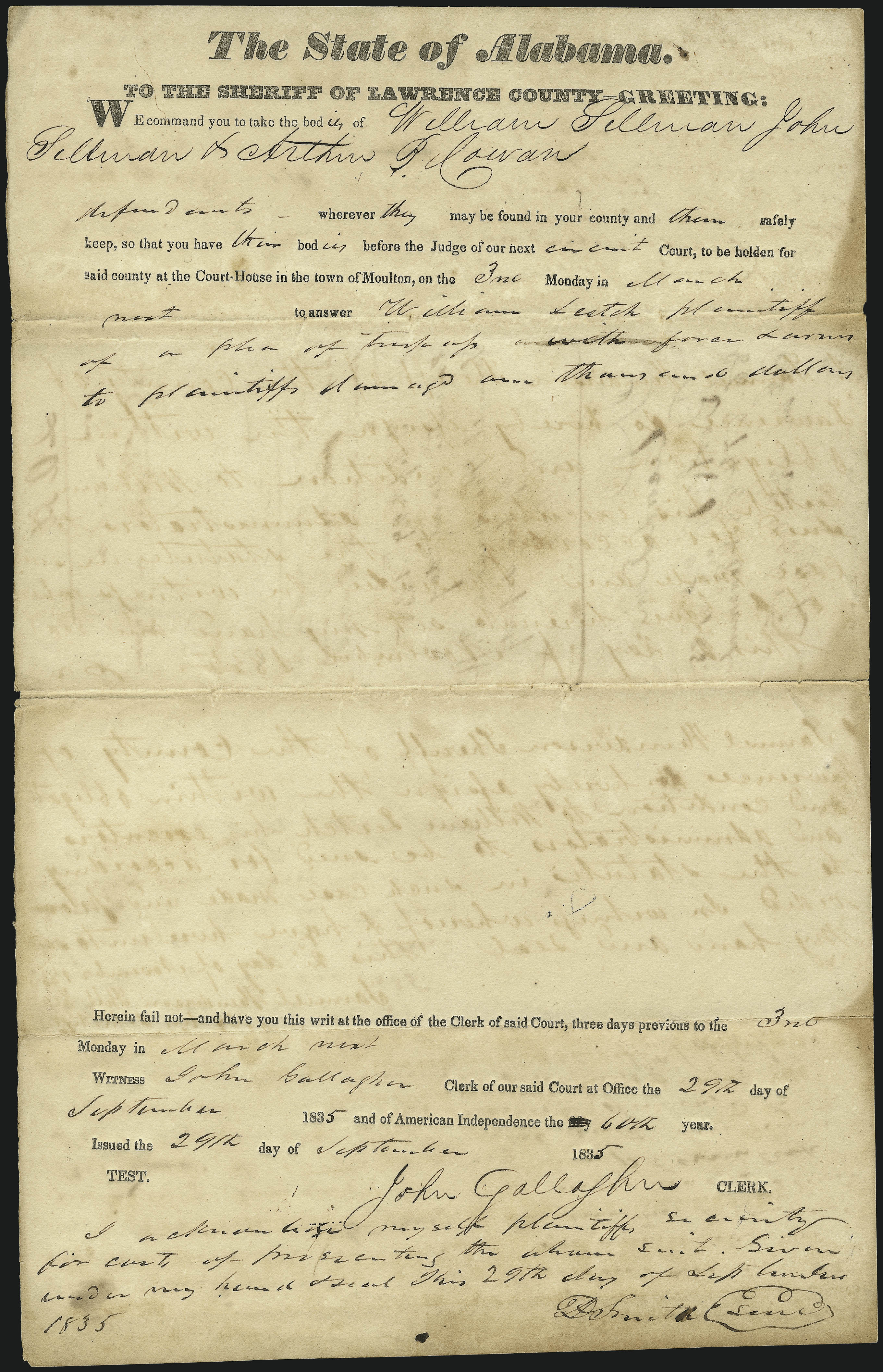 Sale no. 1037 — Lot no. 2866 — Siegel Auction Galleries