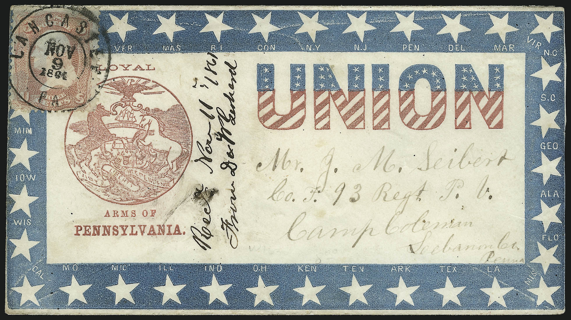 Sale no. 1037 — Lot no. 2916 — Siegel Auction Galleries