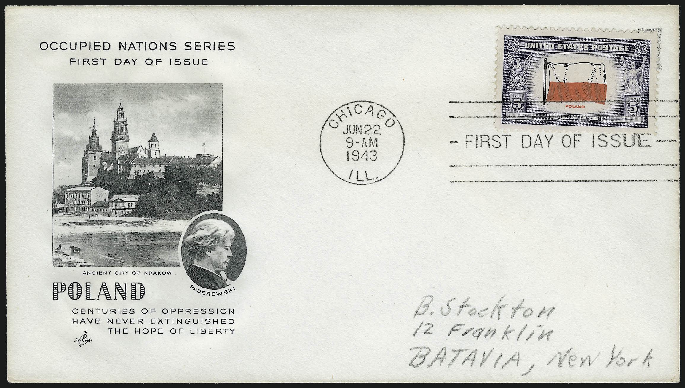 Sale no. 1040 — Lot no. 2053 — Siegel Auction Galleries