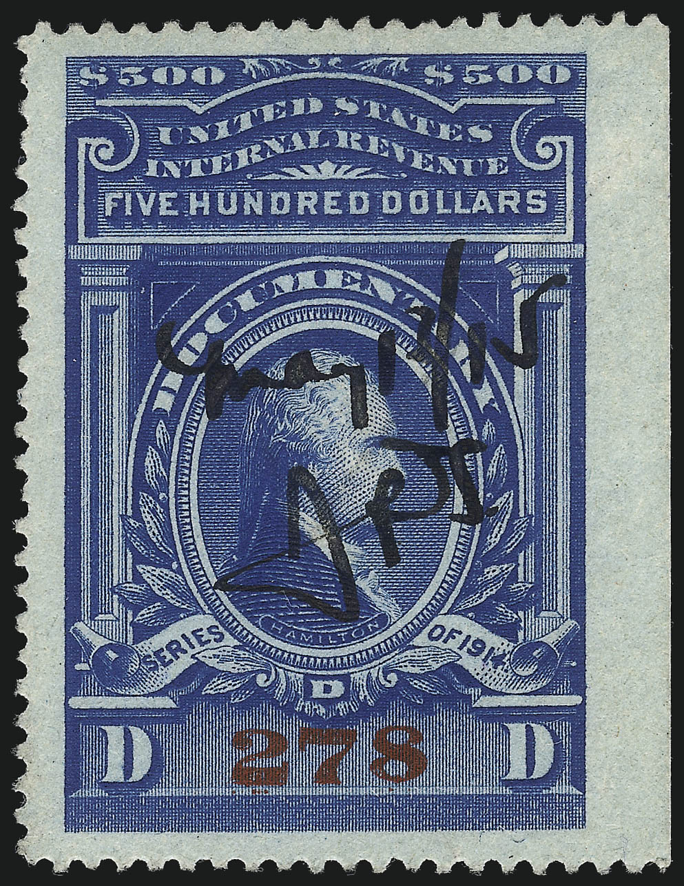 Sale no. 1066 — Lot no. 113 — Siegel Auction Galleries