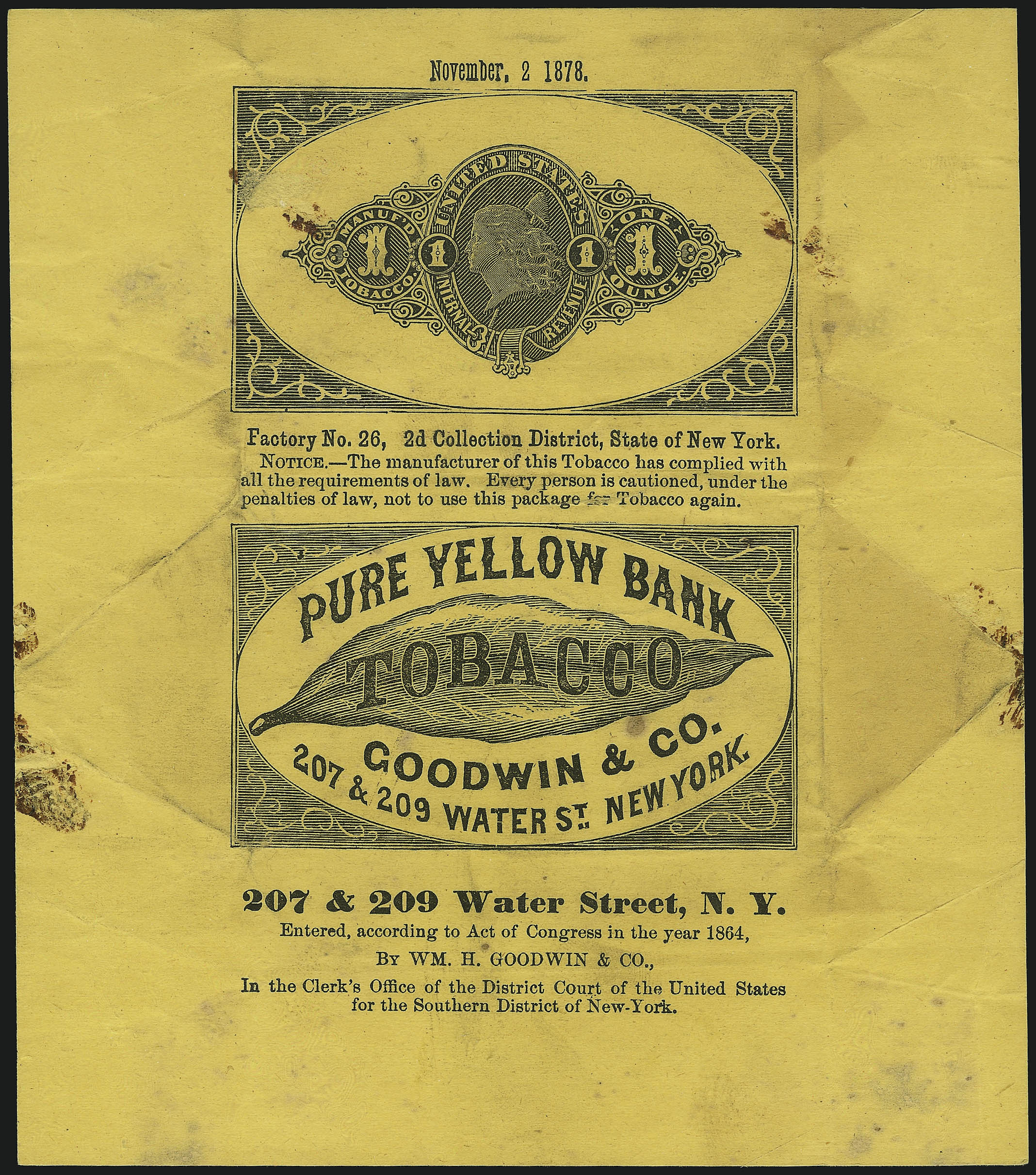 Sale no. 1067 — Lot no. 494 — Siegel Auction Galleries