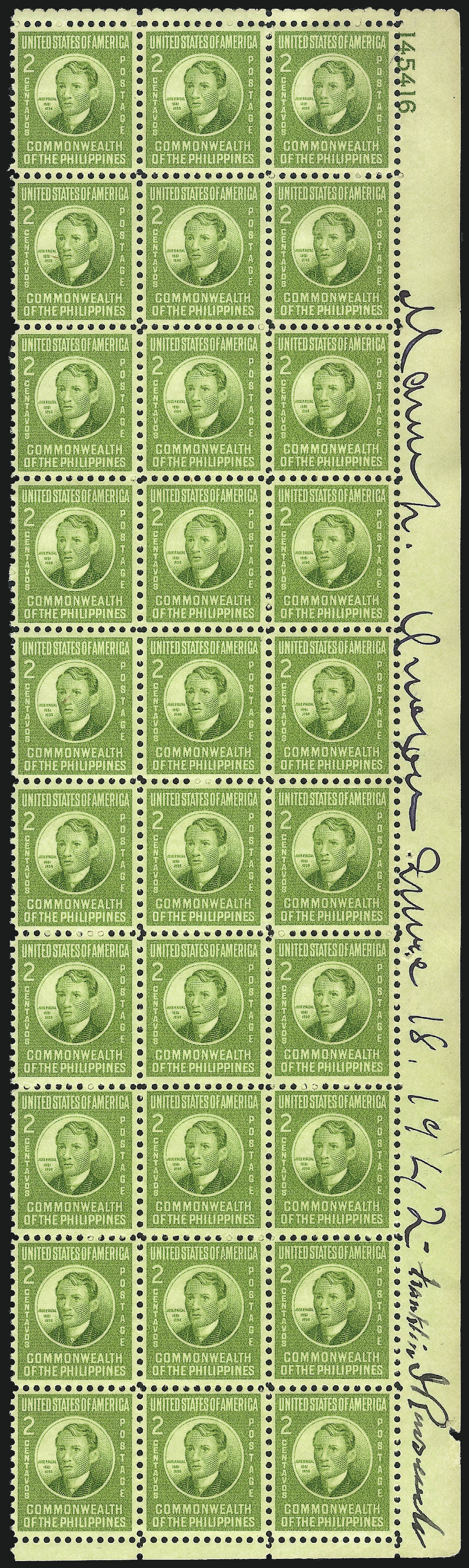 Sale no. 1068 — Lot no. 781 — Siegel Auction Galleries