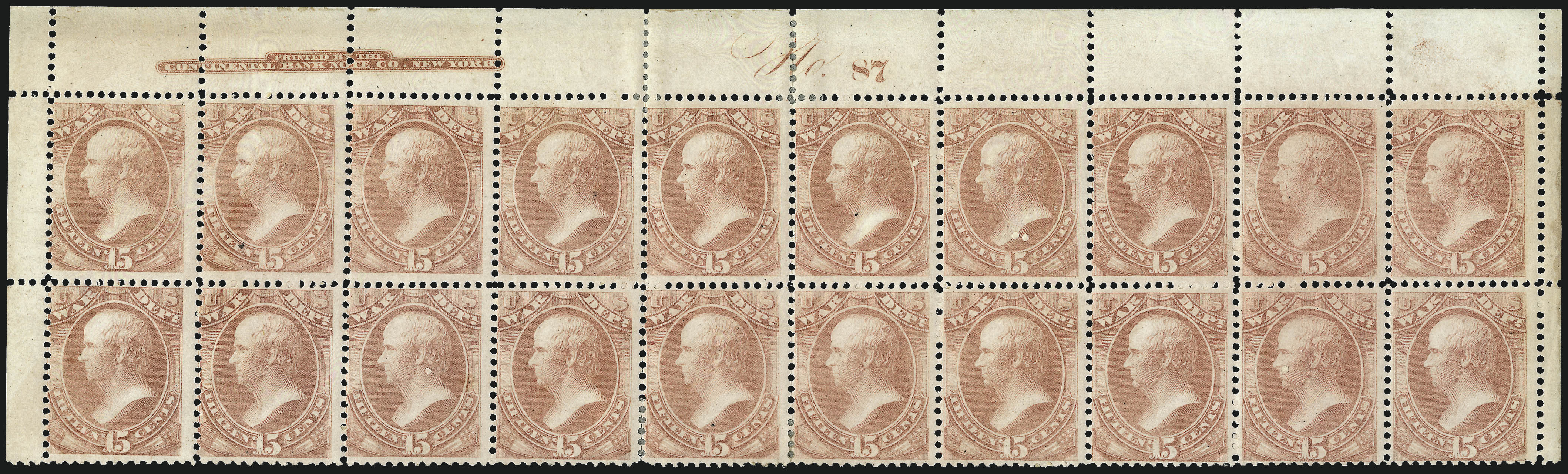 Sale no. 1077 — Lot no. 449 — Siegel Auction Galleries