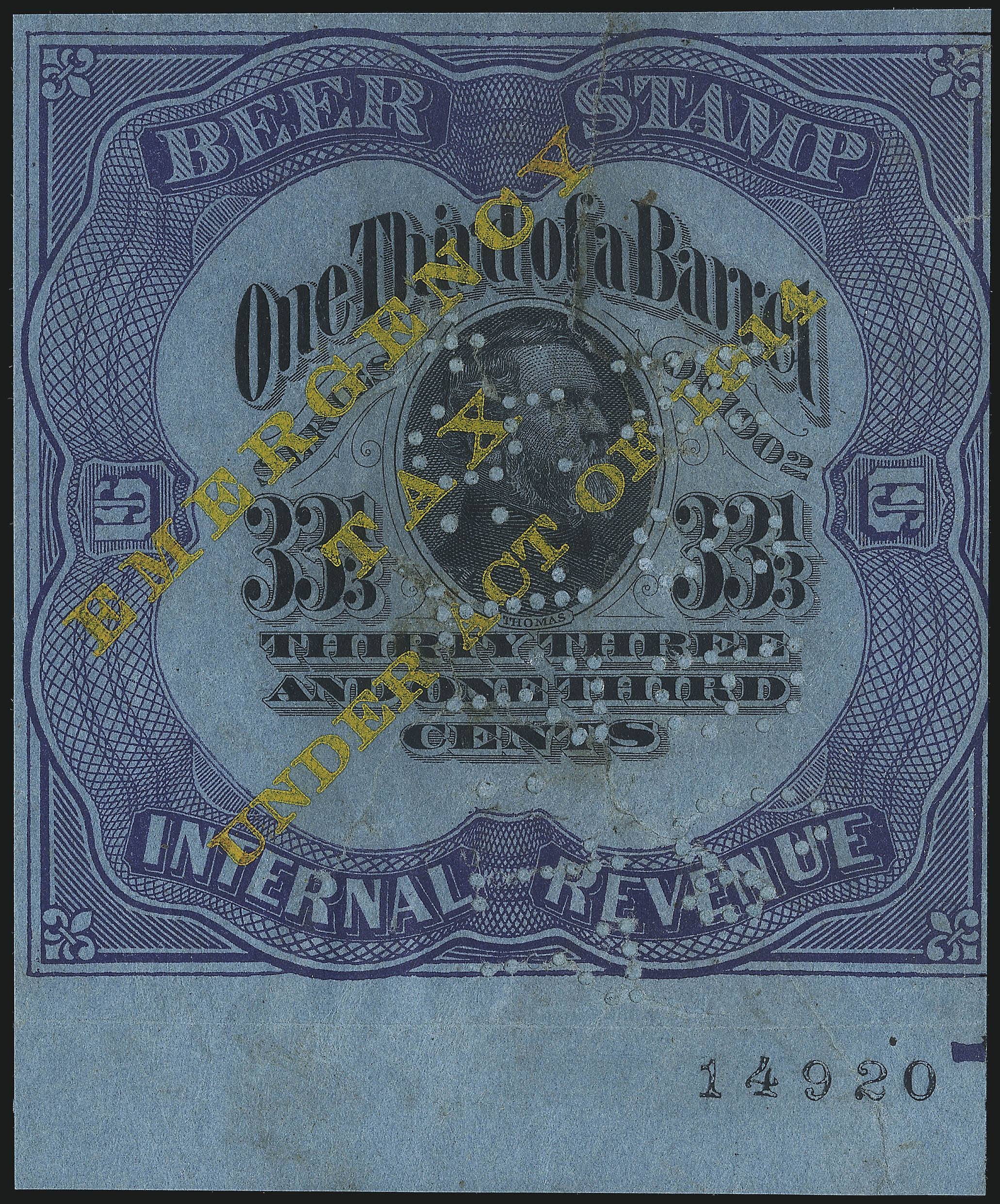 Sale no. 1077 — Lot no. 540 — Siegel Auction Galleries