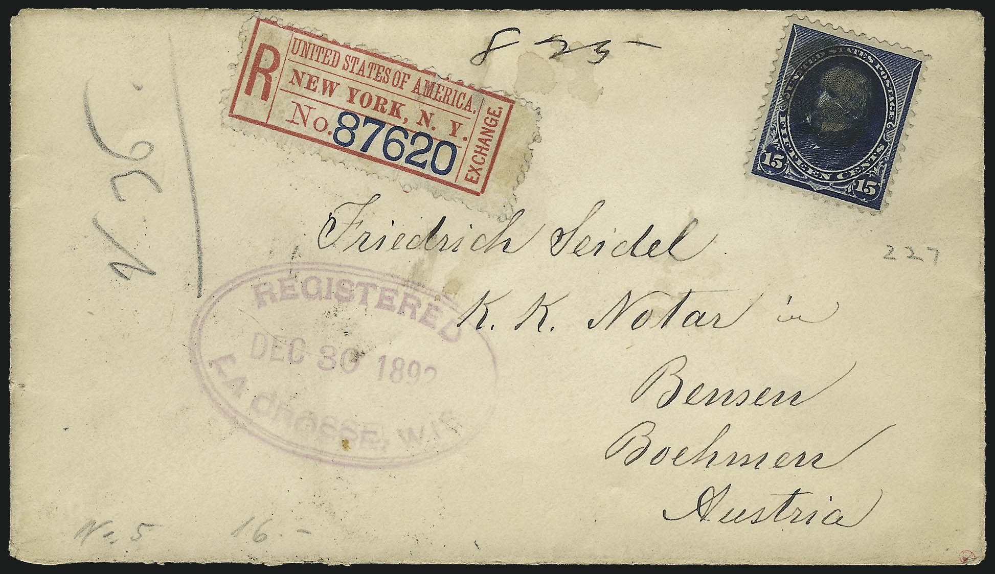 Sale no. 1084 — Lot no. 3513 — Siegel Auction Galleries