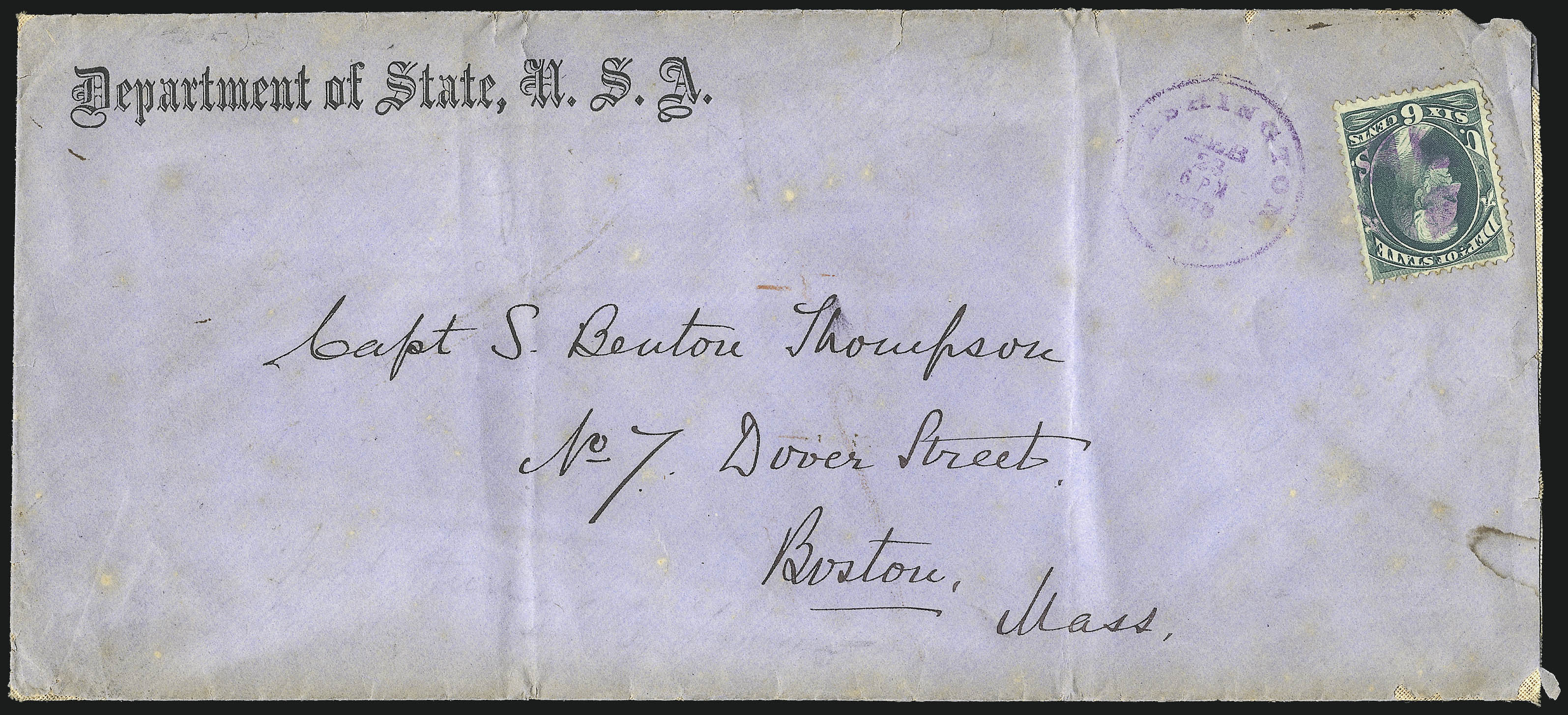 Sale no. 1085 — Lot no. 4112 — Siegel Auction Galleries