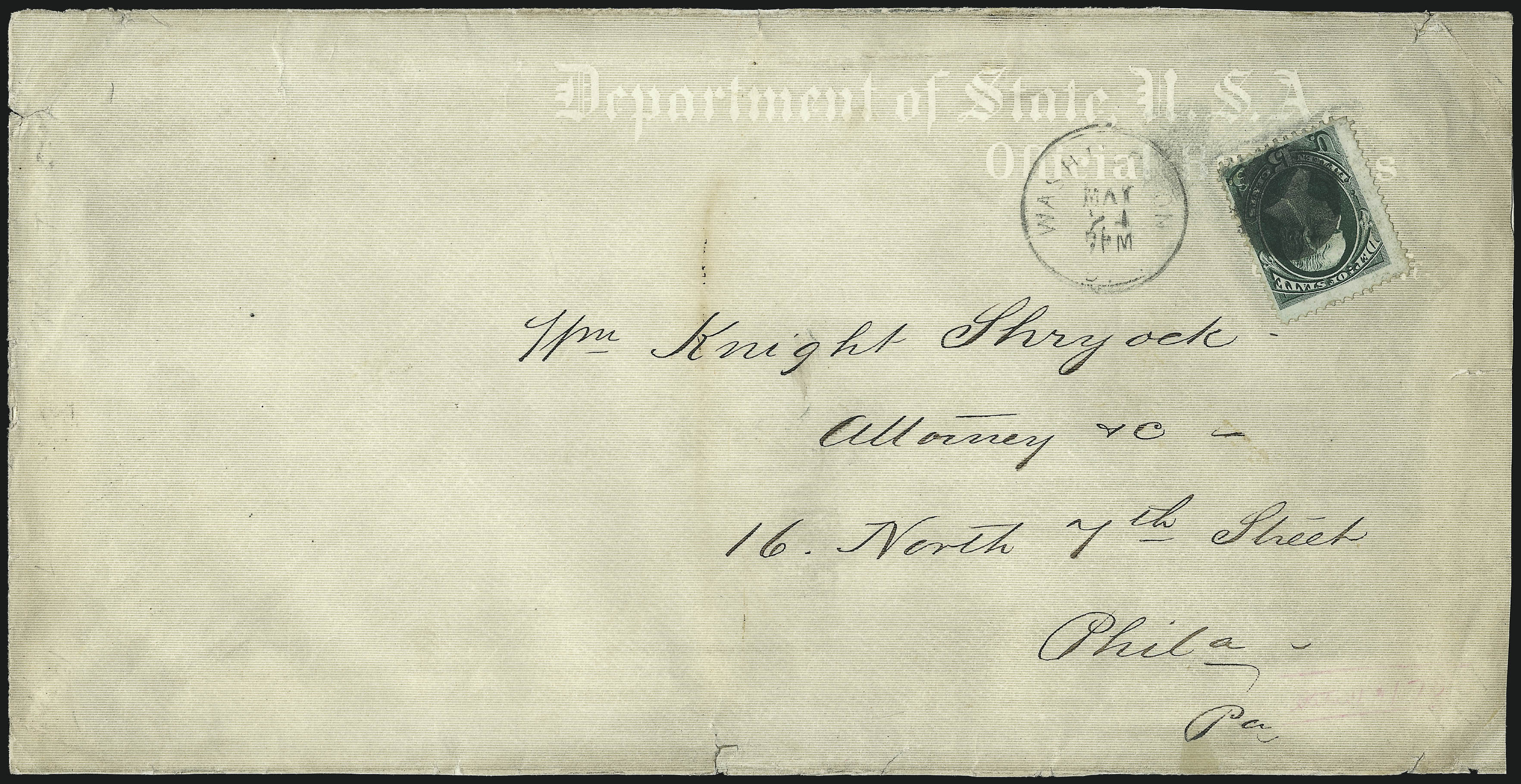 Sale no. 1085 — Lot no. 4114 — Siegel Auction Galleries