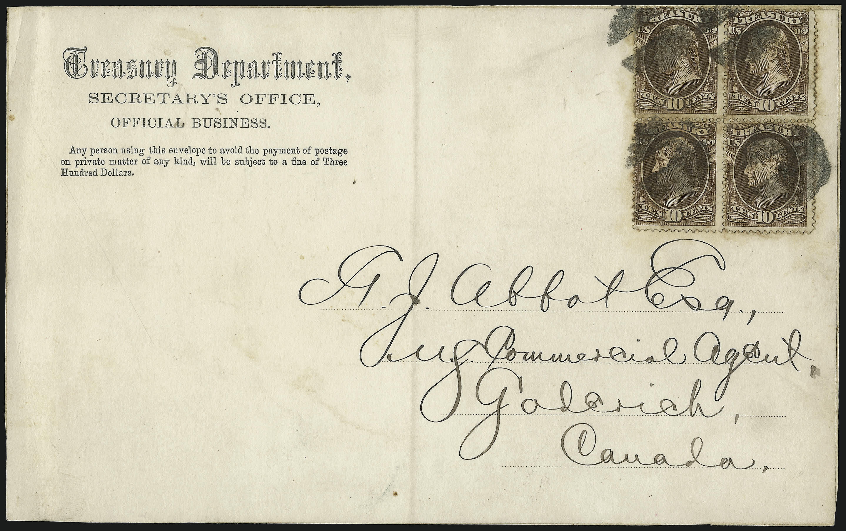 Sale no. 1085 — Lot no. 4142 — Siegel Auction Galleries