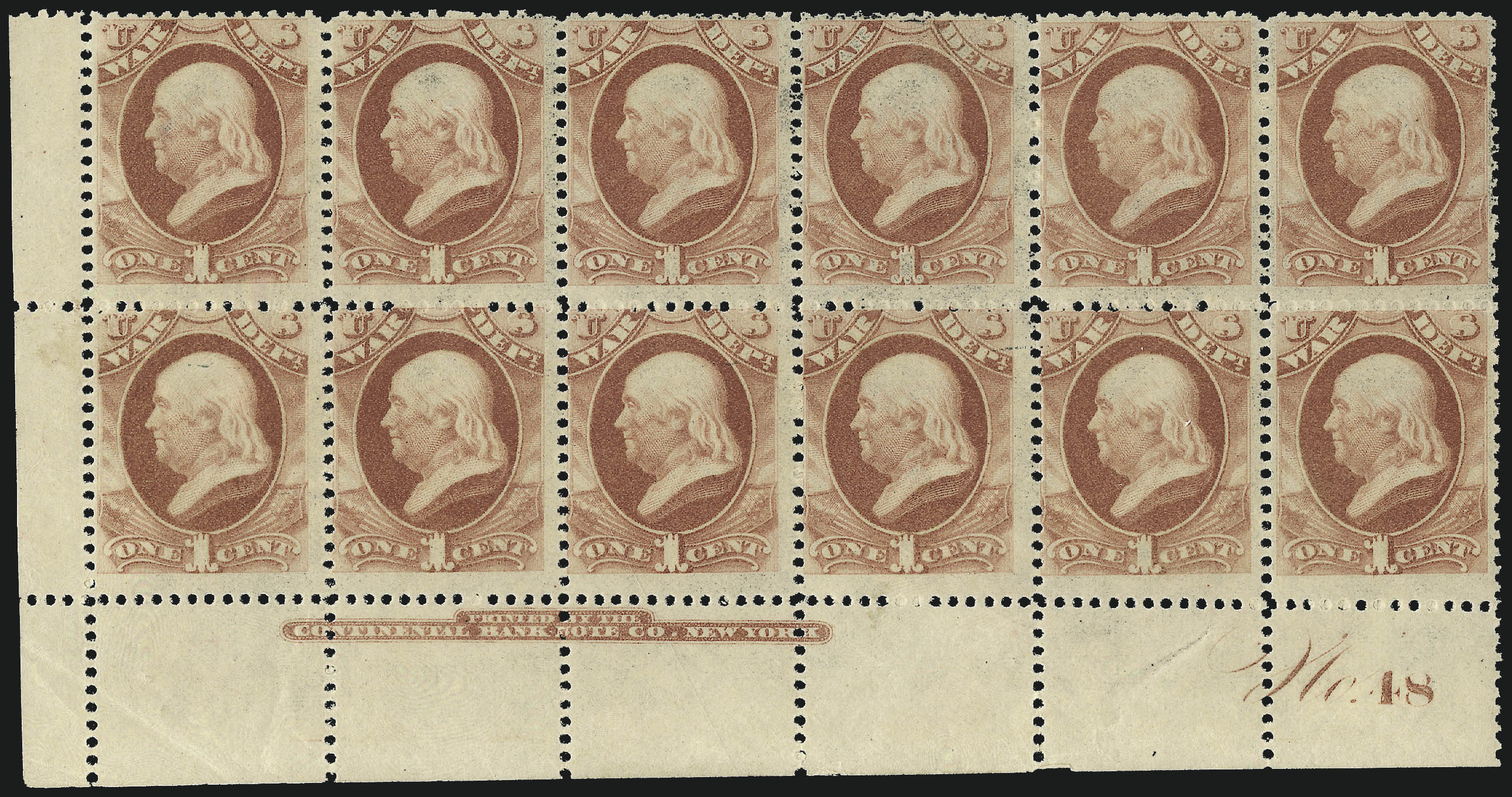 Sale no. 1085 — Lot no. 4148 — Siegel Auction Galleries