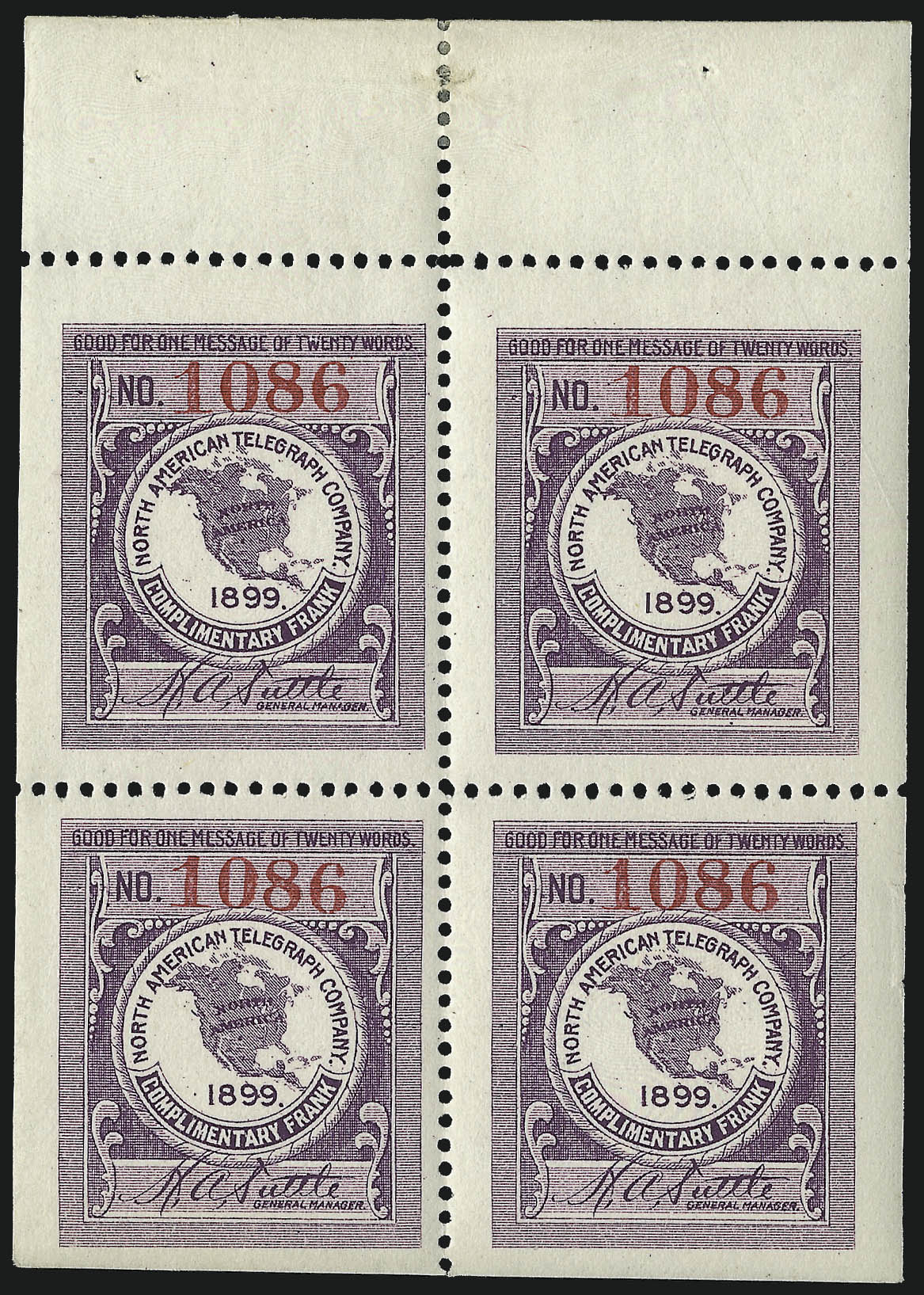 Sale no. 1090 — Lot no. 1877 — Siegel Auction Galleries