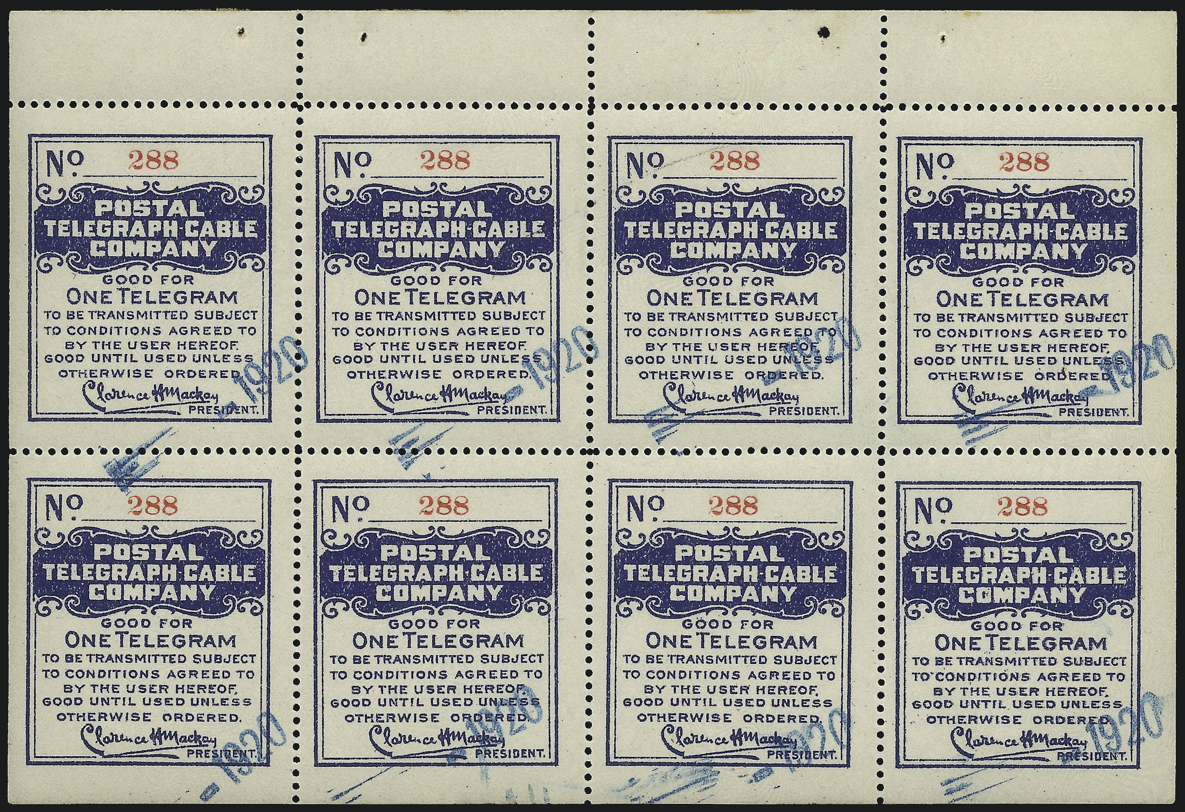 Sale no. 1090 — Lot no. 1909 — Siegel Auction Galleries