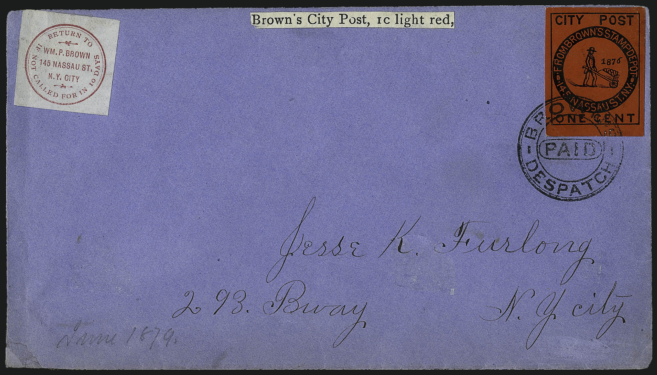 Sale no. 1090 — Lot no. 1947 — Siegel Auction Galleries