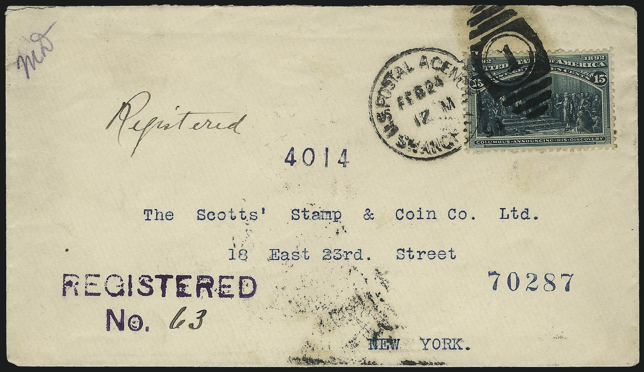 Sale no. 1090 — Lot no. 2272 — Siegel Auction Galleries