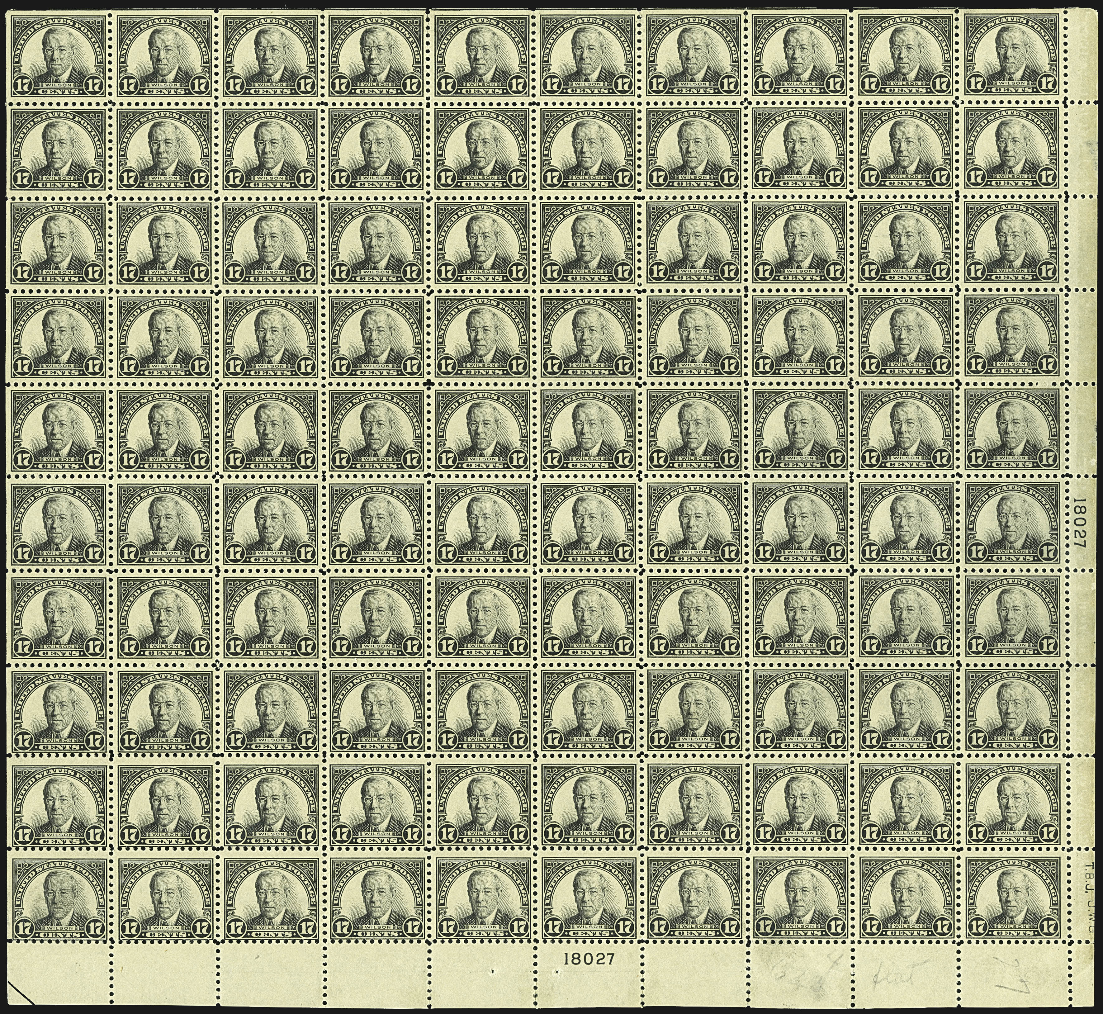 Sale no. 1107 — Lot no. 780 — Siegel Auction Galleries