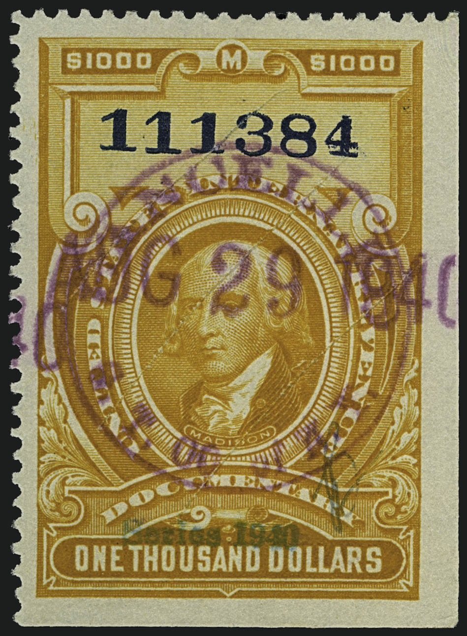 Sale no. 1110 — Lot no. 1329 — Siegel Auction Galleries