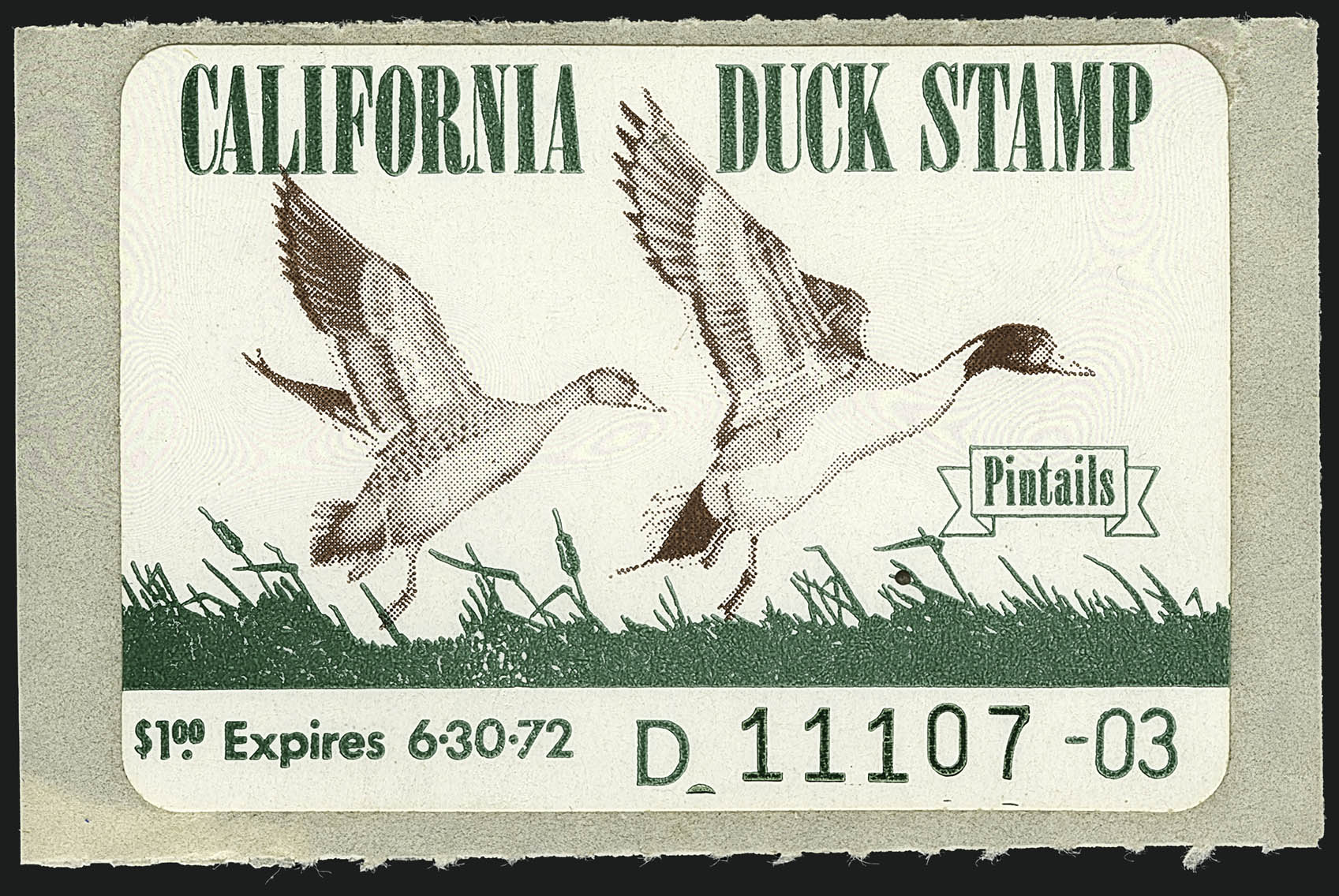 Sale no. 1111 — Lot no. 852 — Siegel Auction Galleries