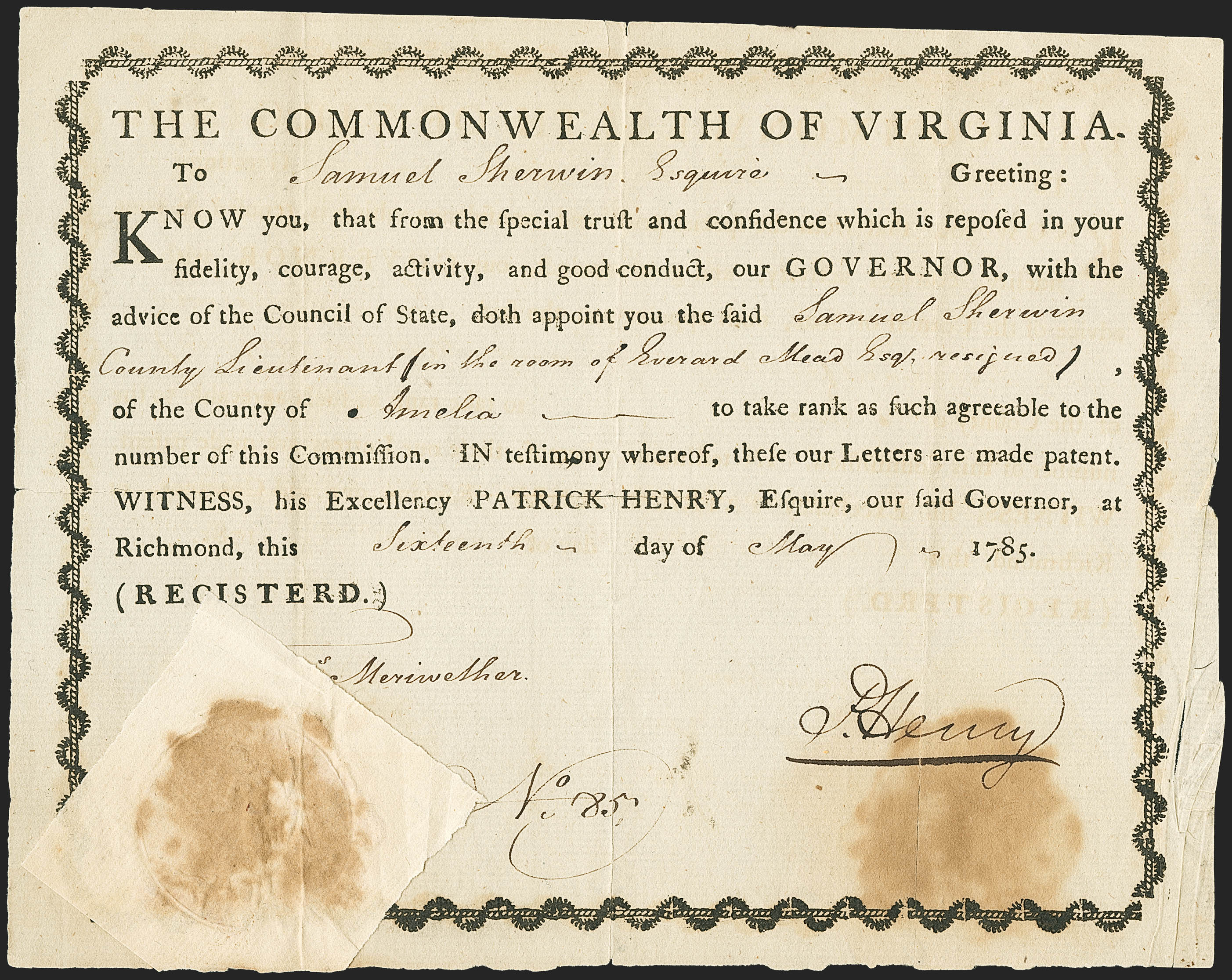 Sale no. 1155 — Lot no. 3054 — Siegel Auction Galleries