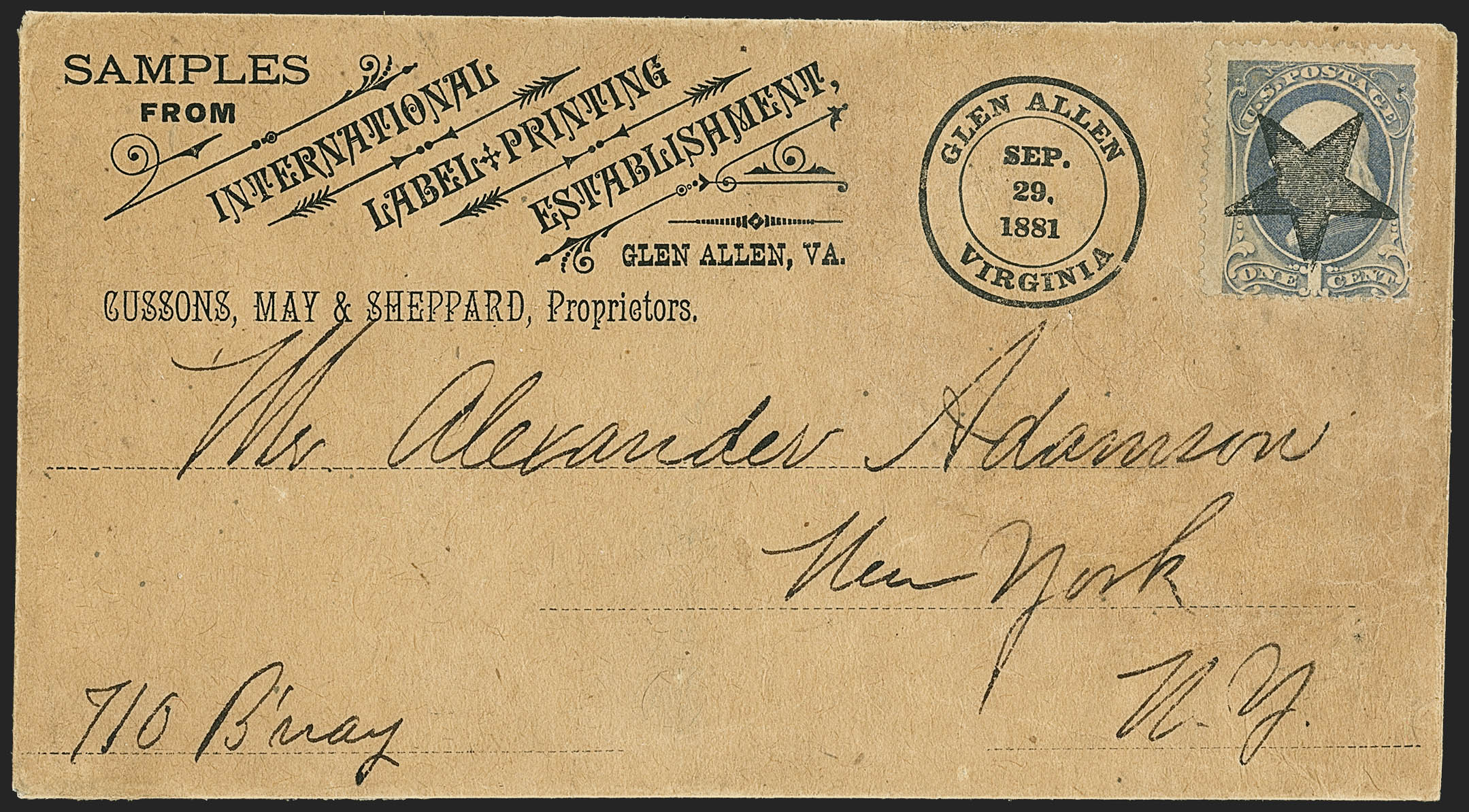 Sale no. 1155 — Lot no. 3208 — Siegel Auction Galleries