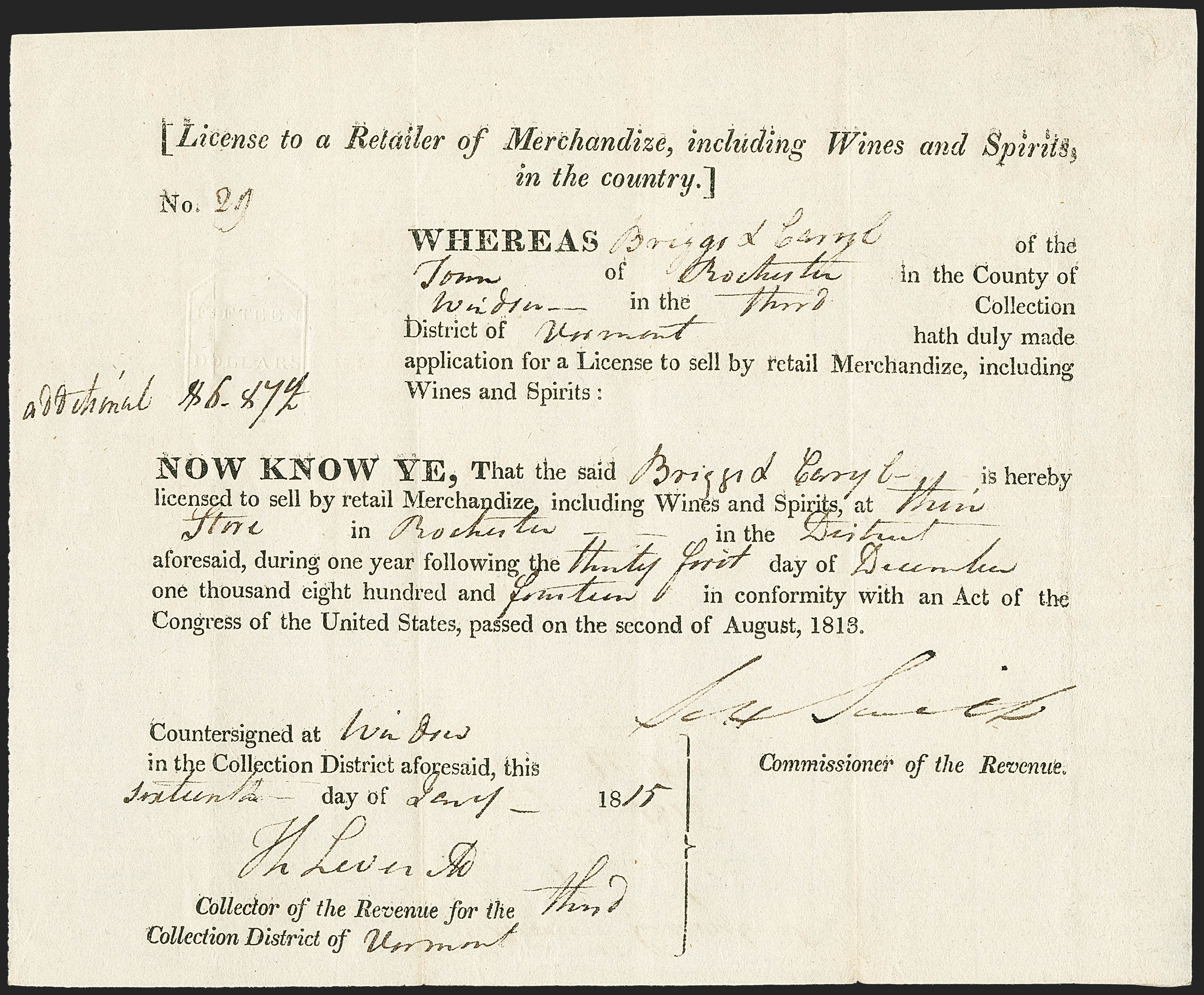 Sale no. 1156 — Lot no. 3869 — Siegel Auction Galleries