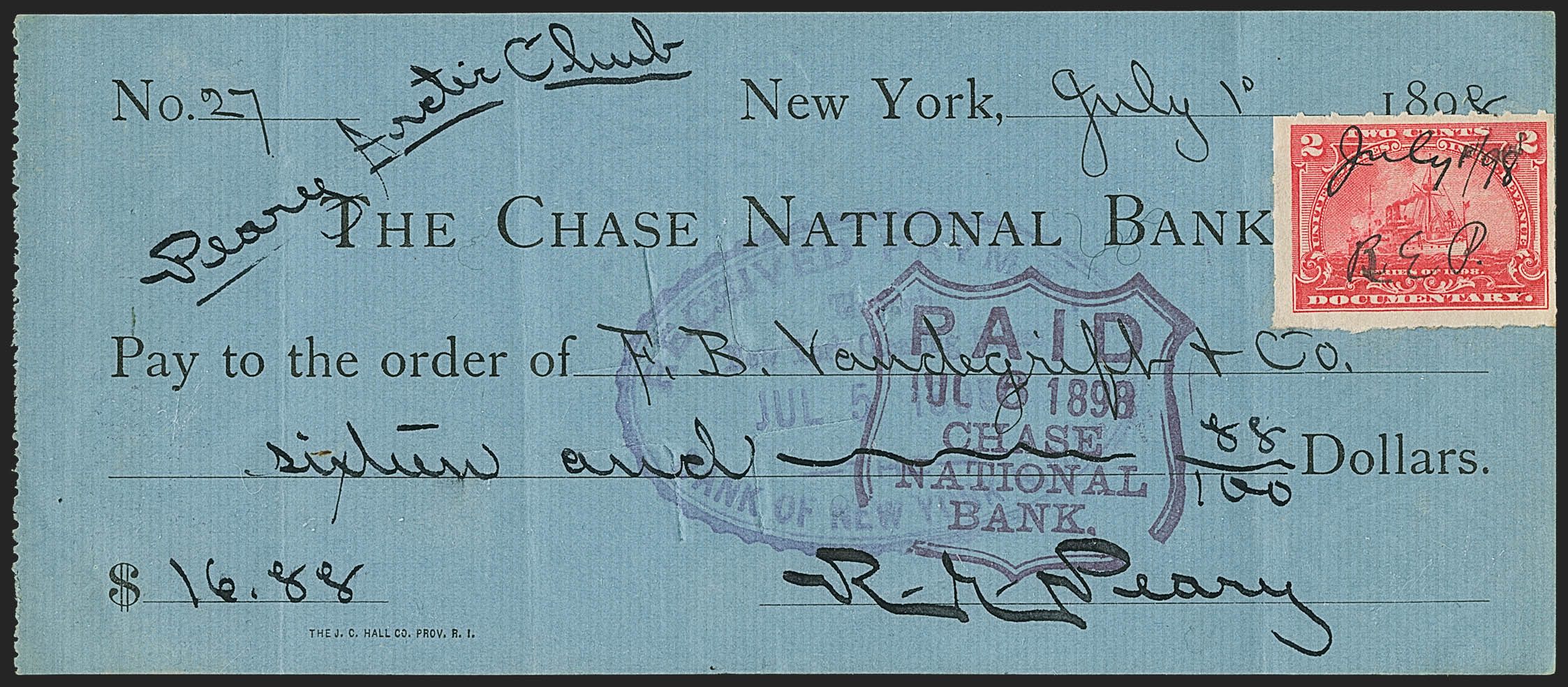 Sale no. 1162 — Lot no. 805 — Siegel Auction Galleries