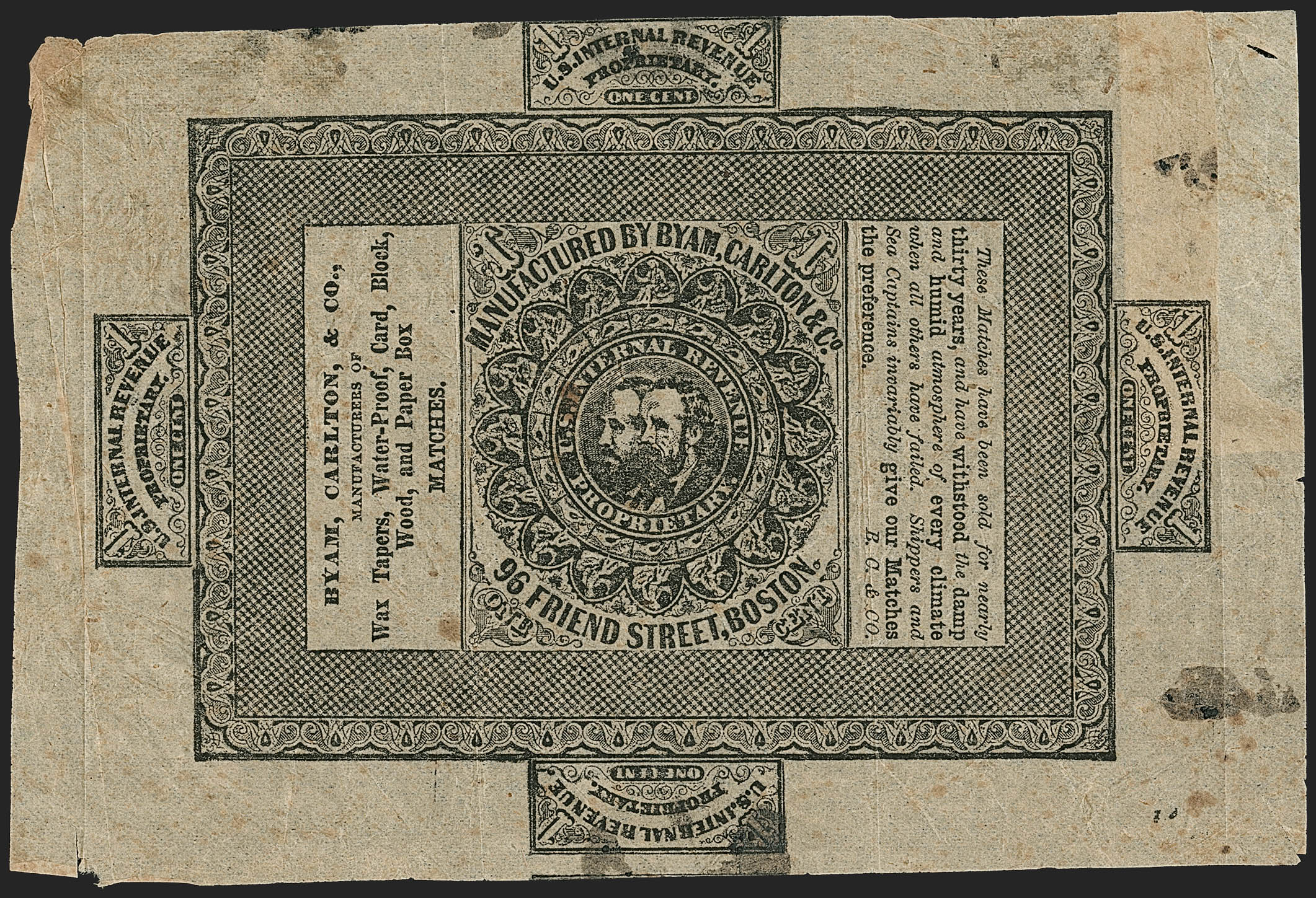 Sale no. 1187 — Lot no. 804 — Siegel Auction Galleries