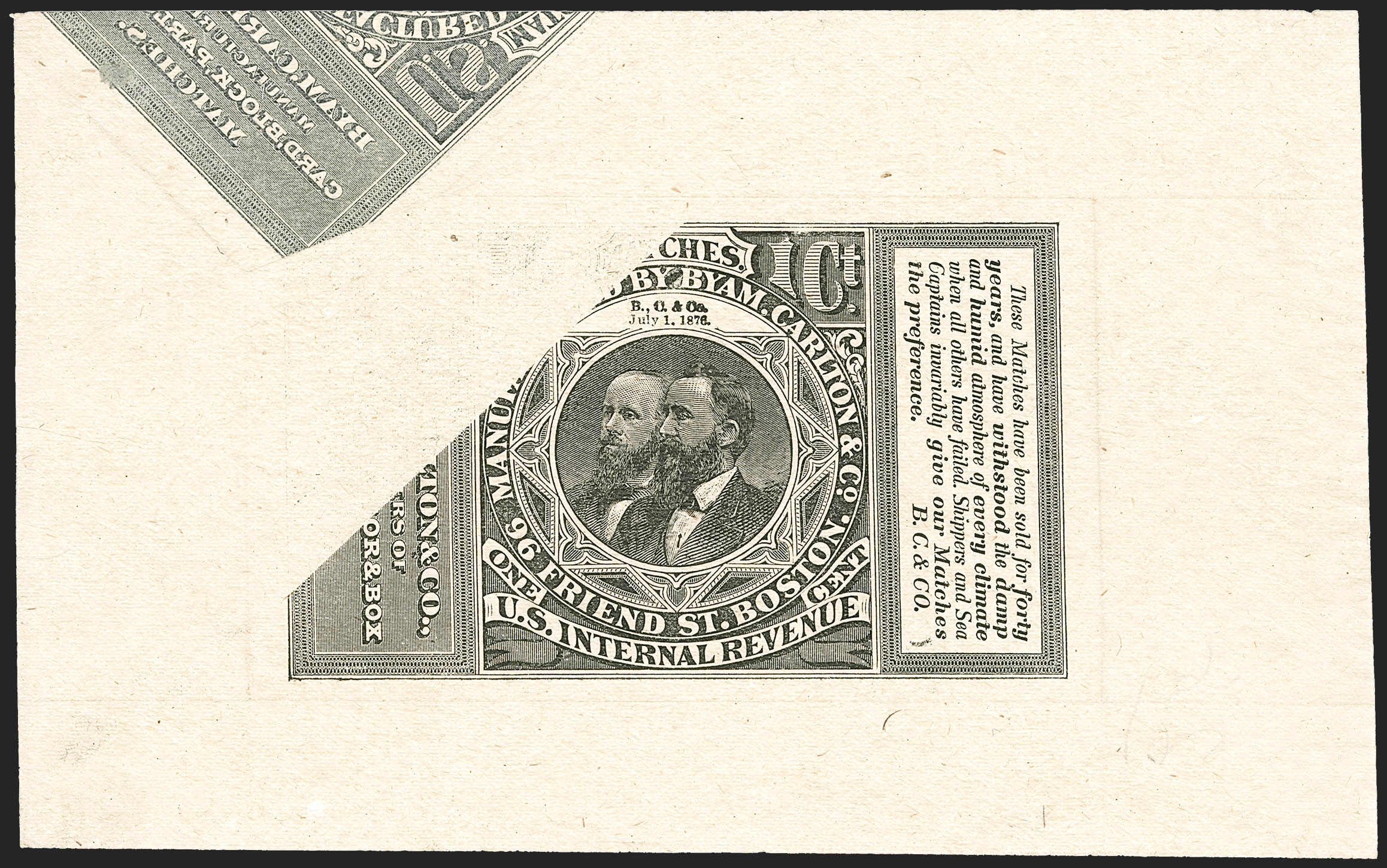 Sale no. 1187 — Lot no. 805 — Siegel Auction Galleries