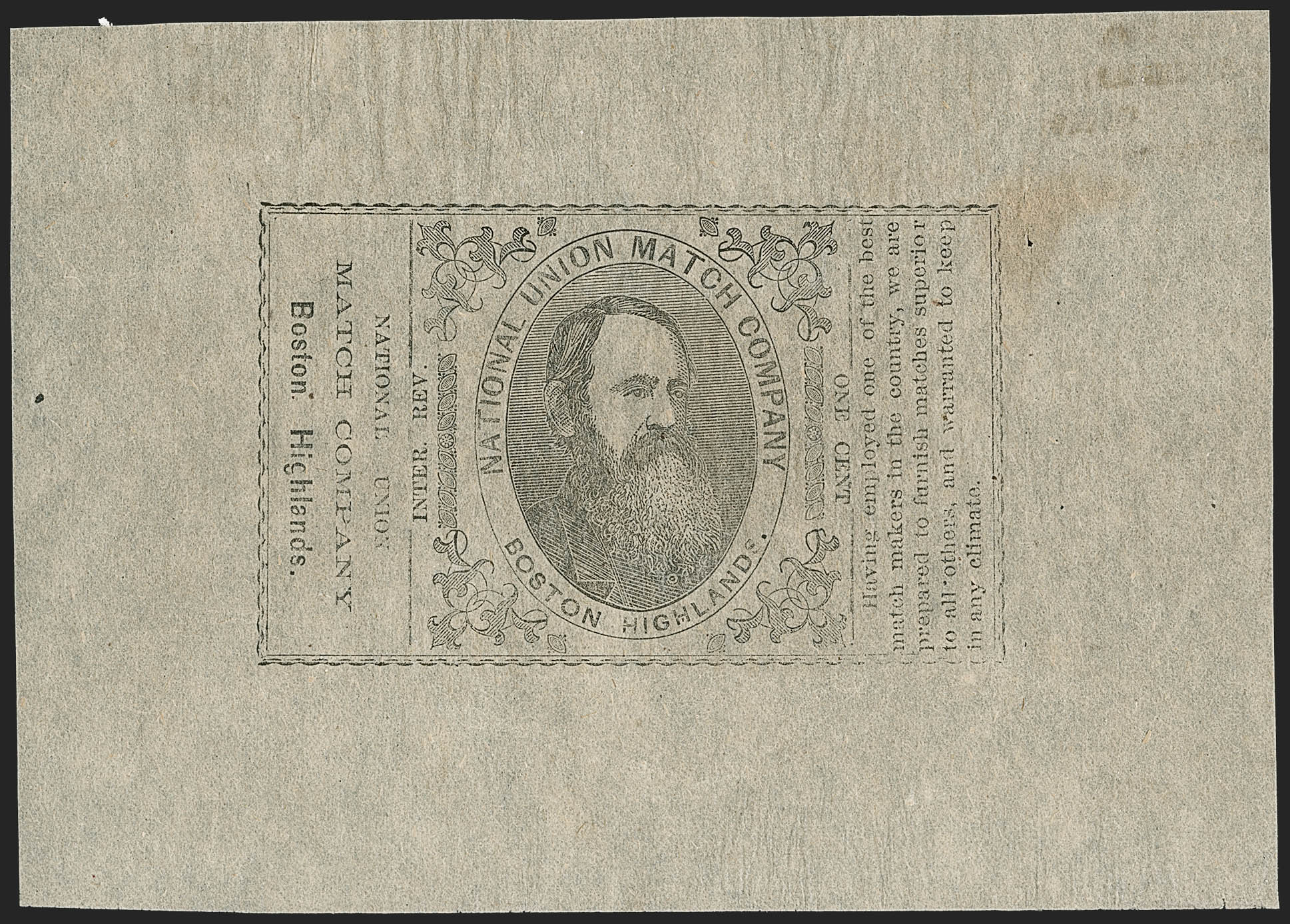 Sale no. 1187 — Lot no. 812 — Siegel Auction Galleries